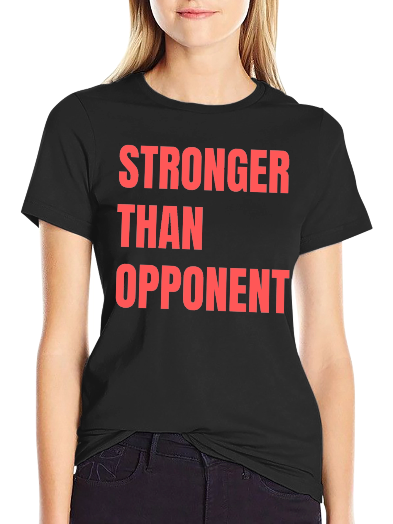 Stronger Than Opponent Graphic T-Shirt