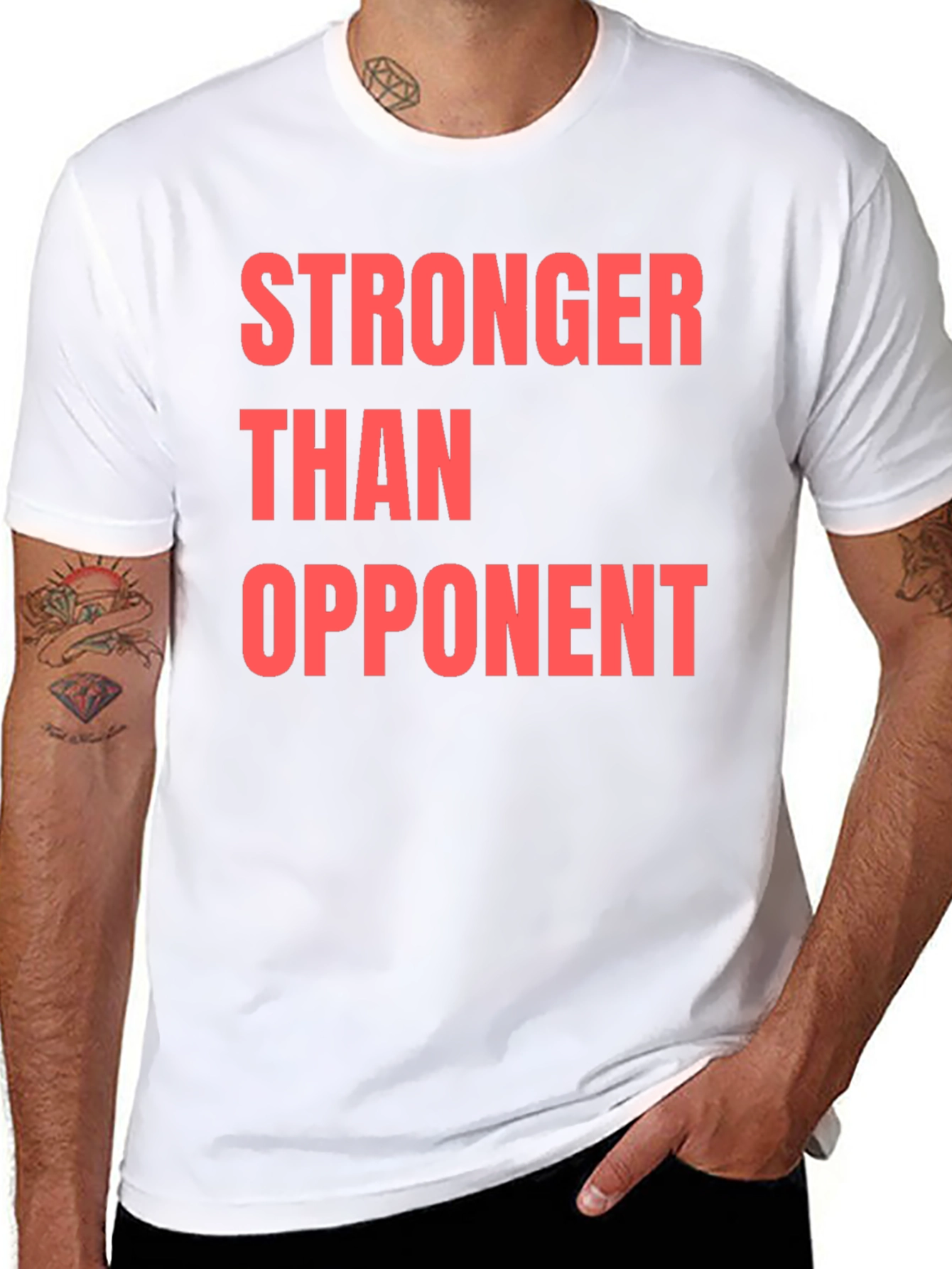 Stronger Than Opponent Graphic T-Shirt