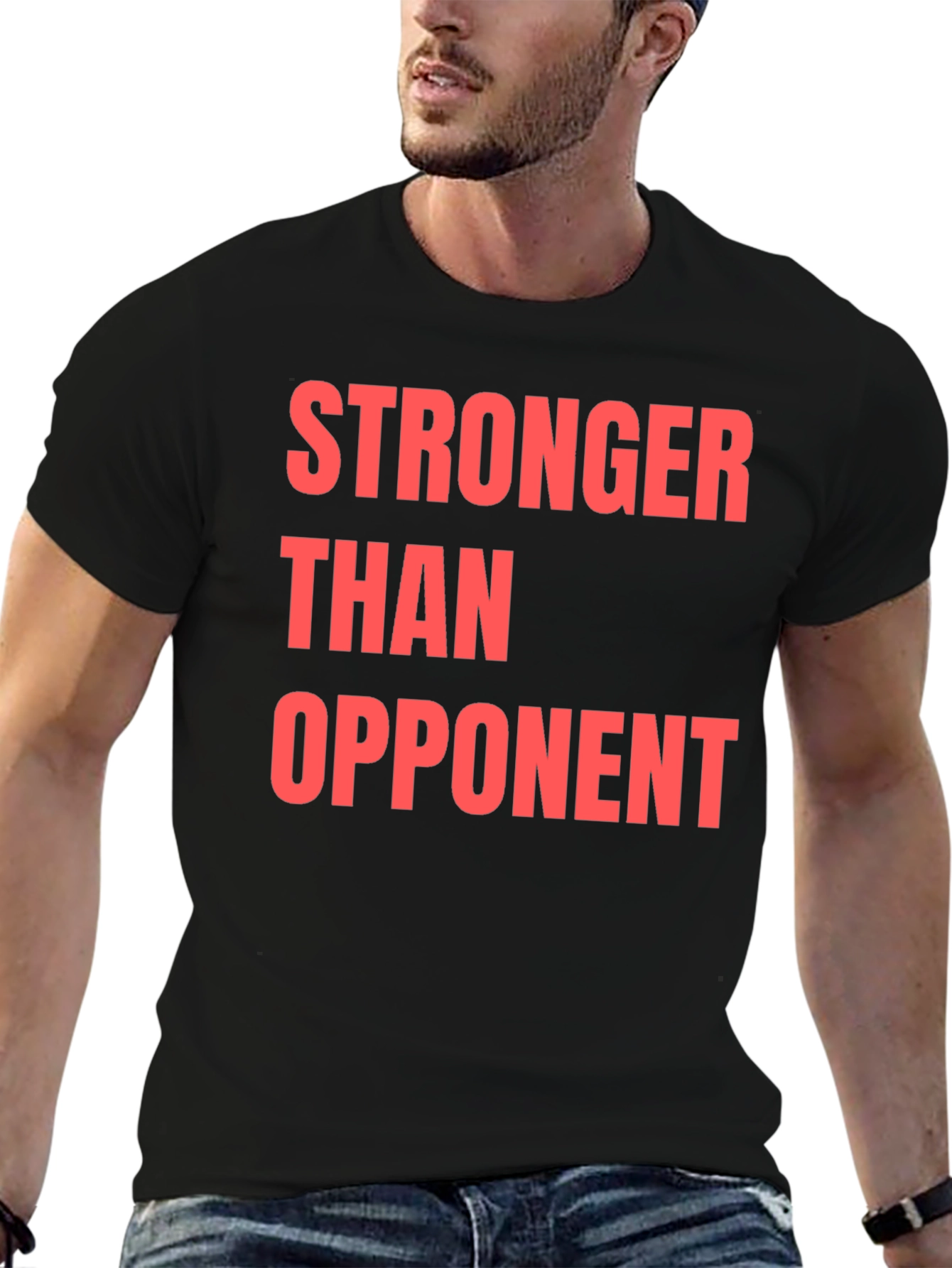 Stronger Than Opponent Graphic T-Shirt