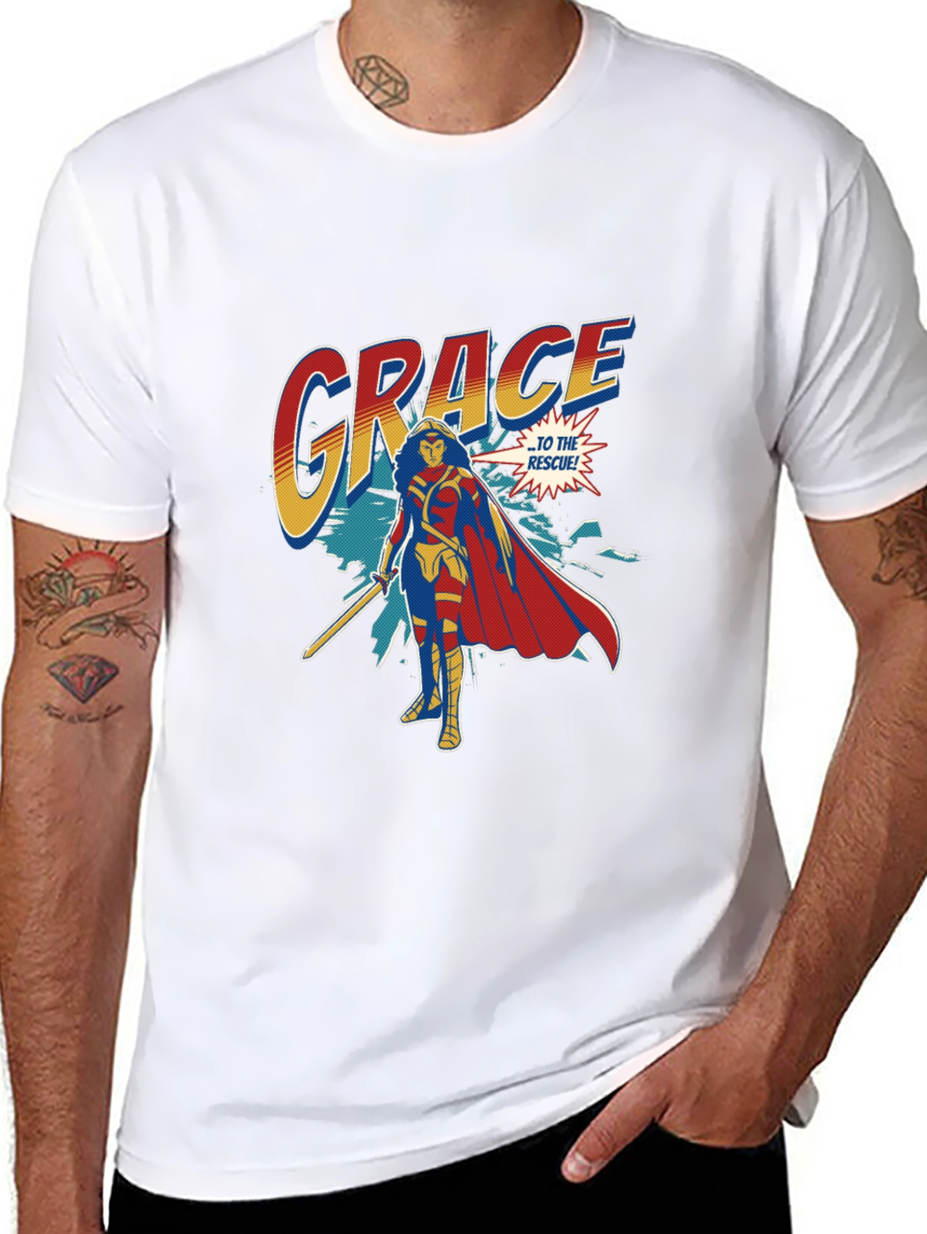 Grace To The Rescue Graphic Tee