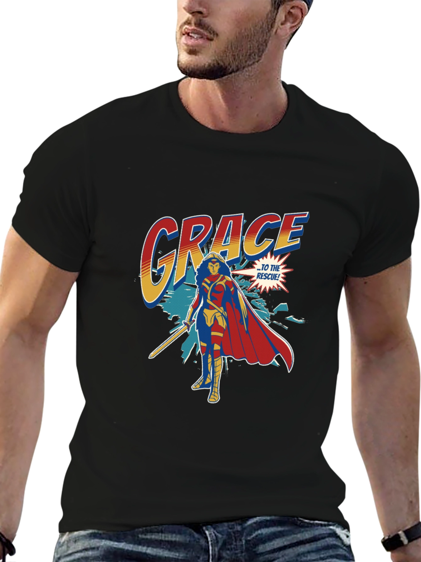 Grace To The Rescue Graphic Tee