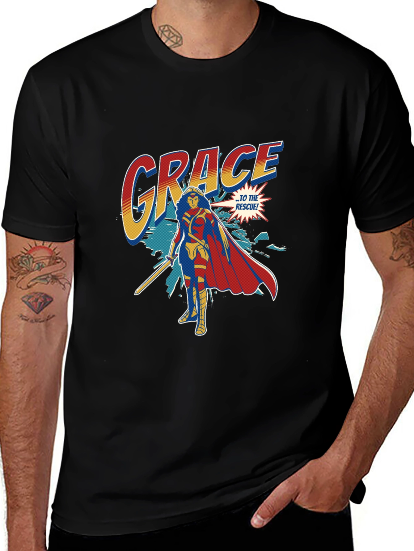 Grace To The Rescue Graphic Tee