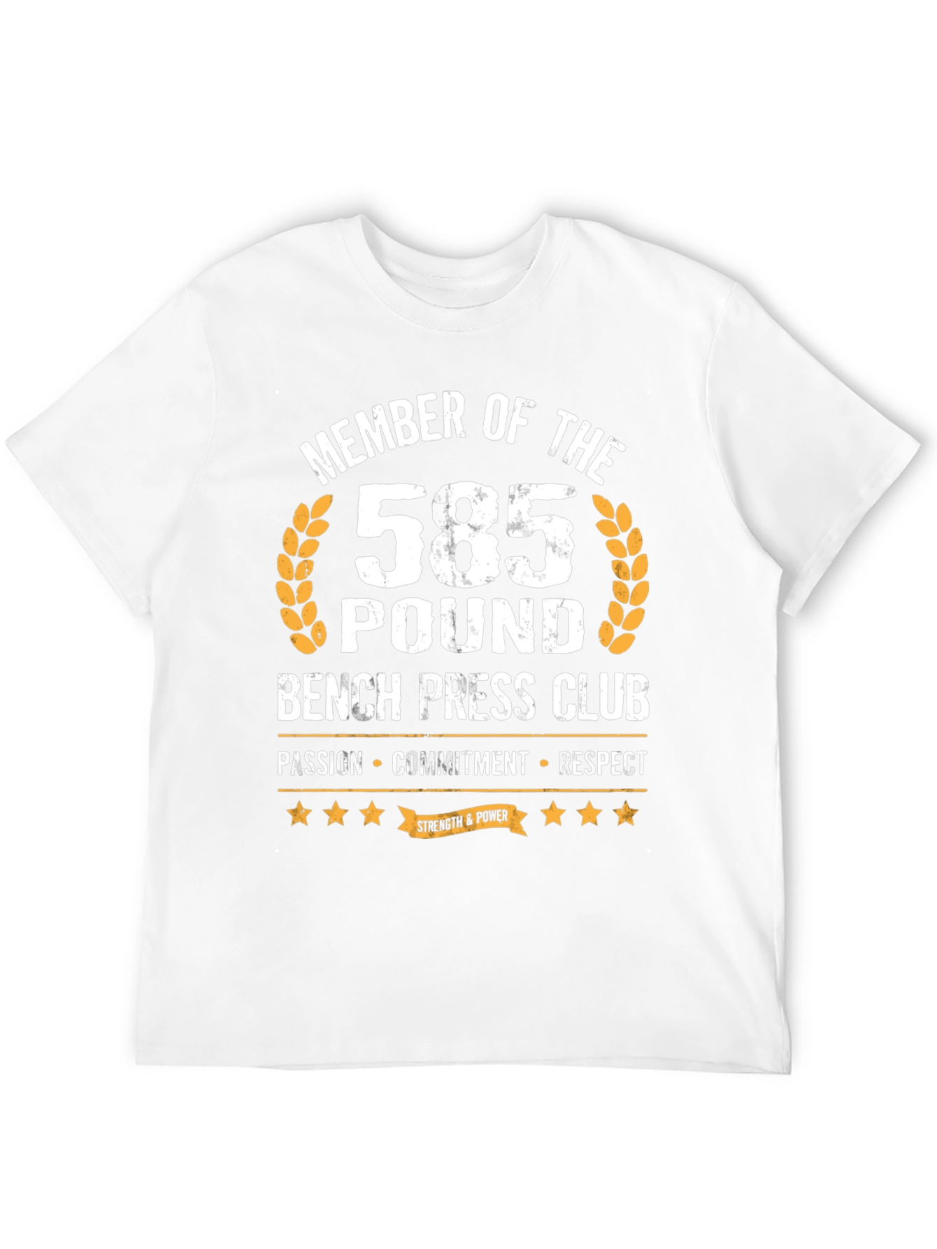 585 Pound Bench Press Club T-Shirt