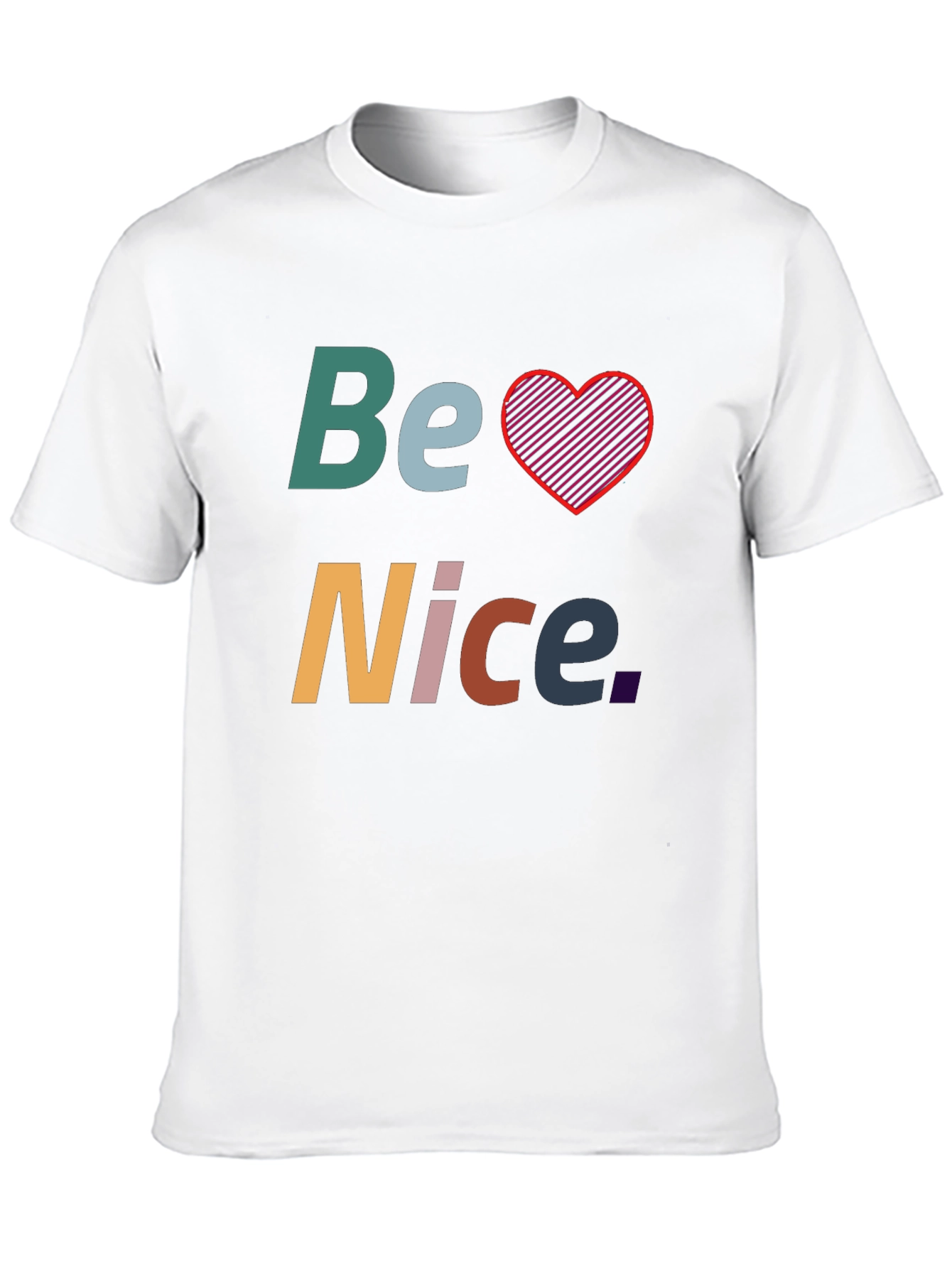 Be Nice Graphic Tee - Black Casual T-Shirt
