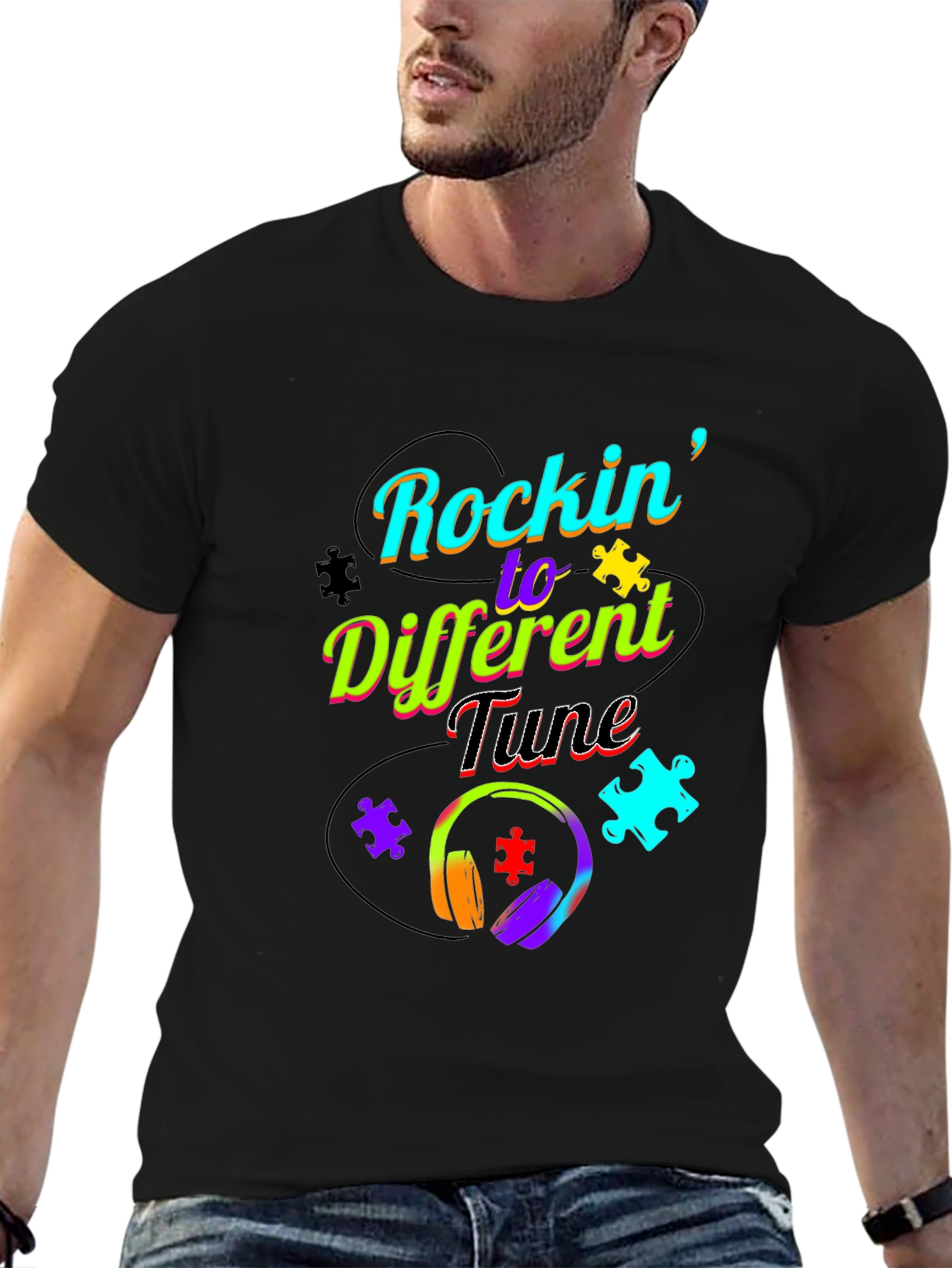 Rockin to a Different Tune T-Shirt Autism Awareness