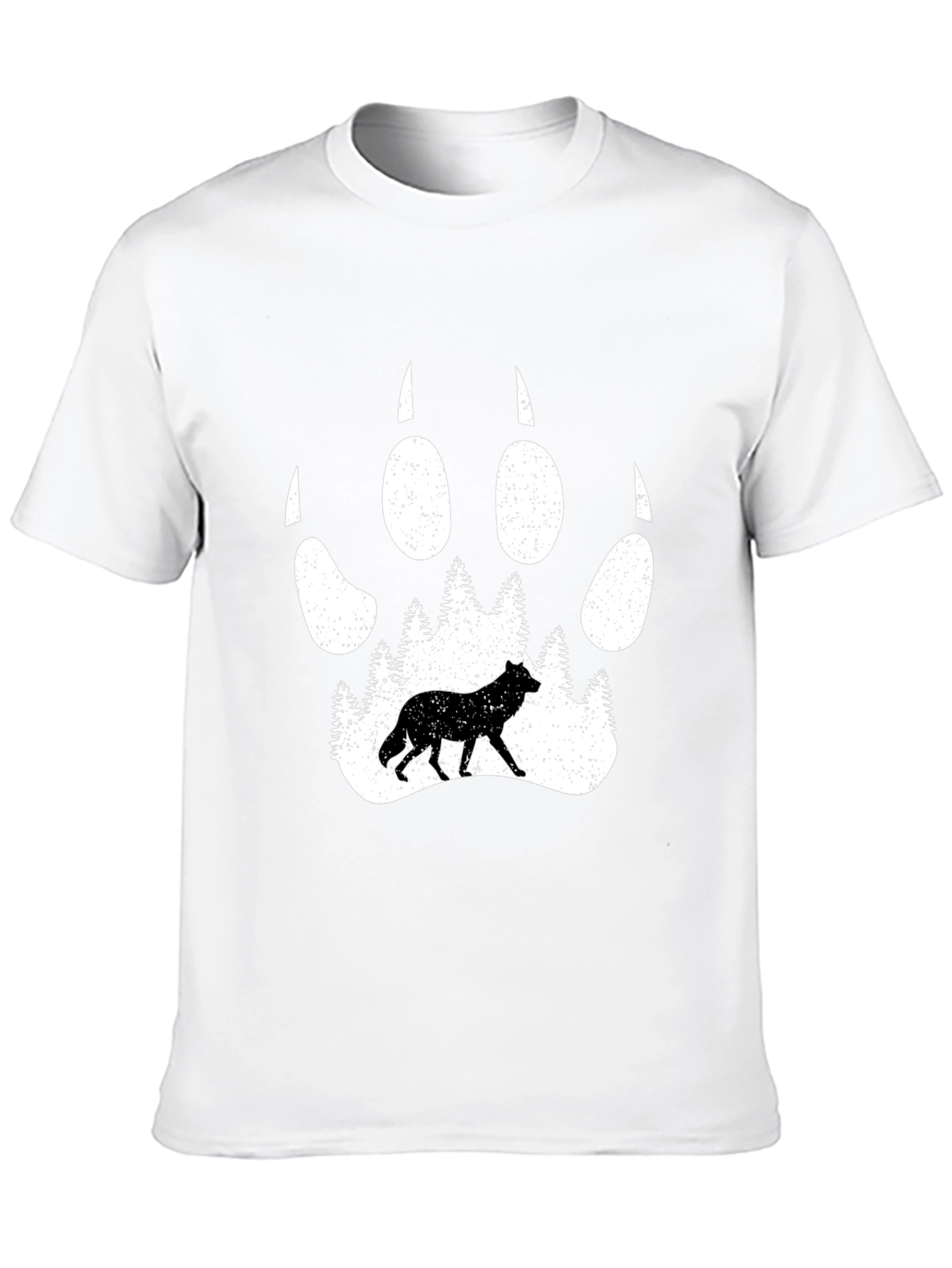 Wolf Paw Print Graphic Tee