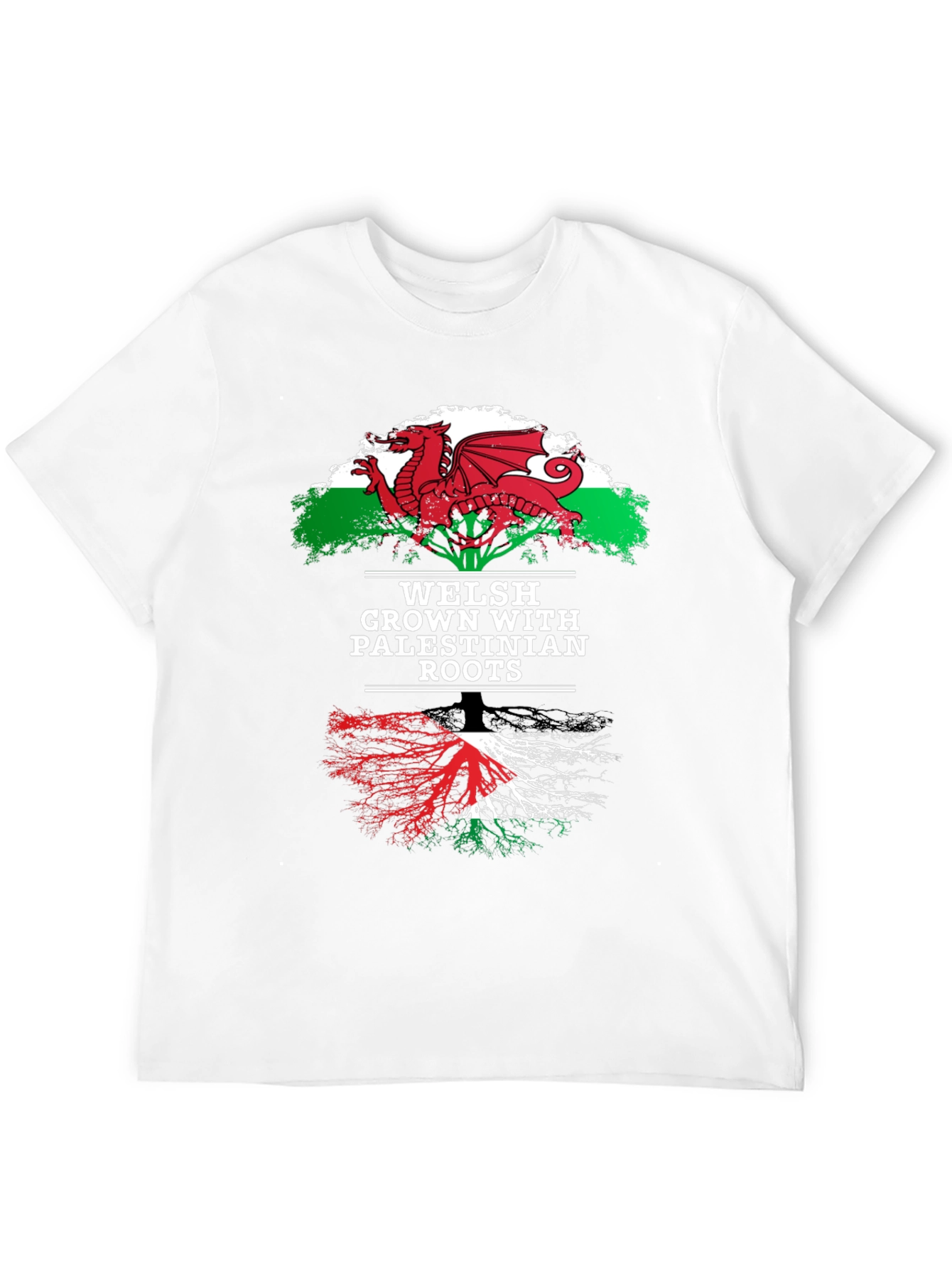 Welsh Palestinian Roots Graphic Tee