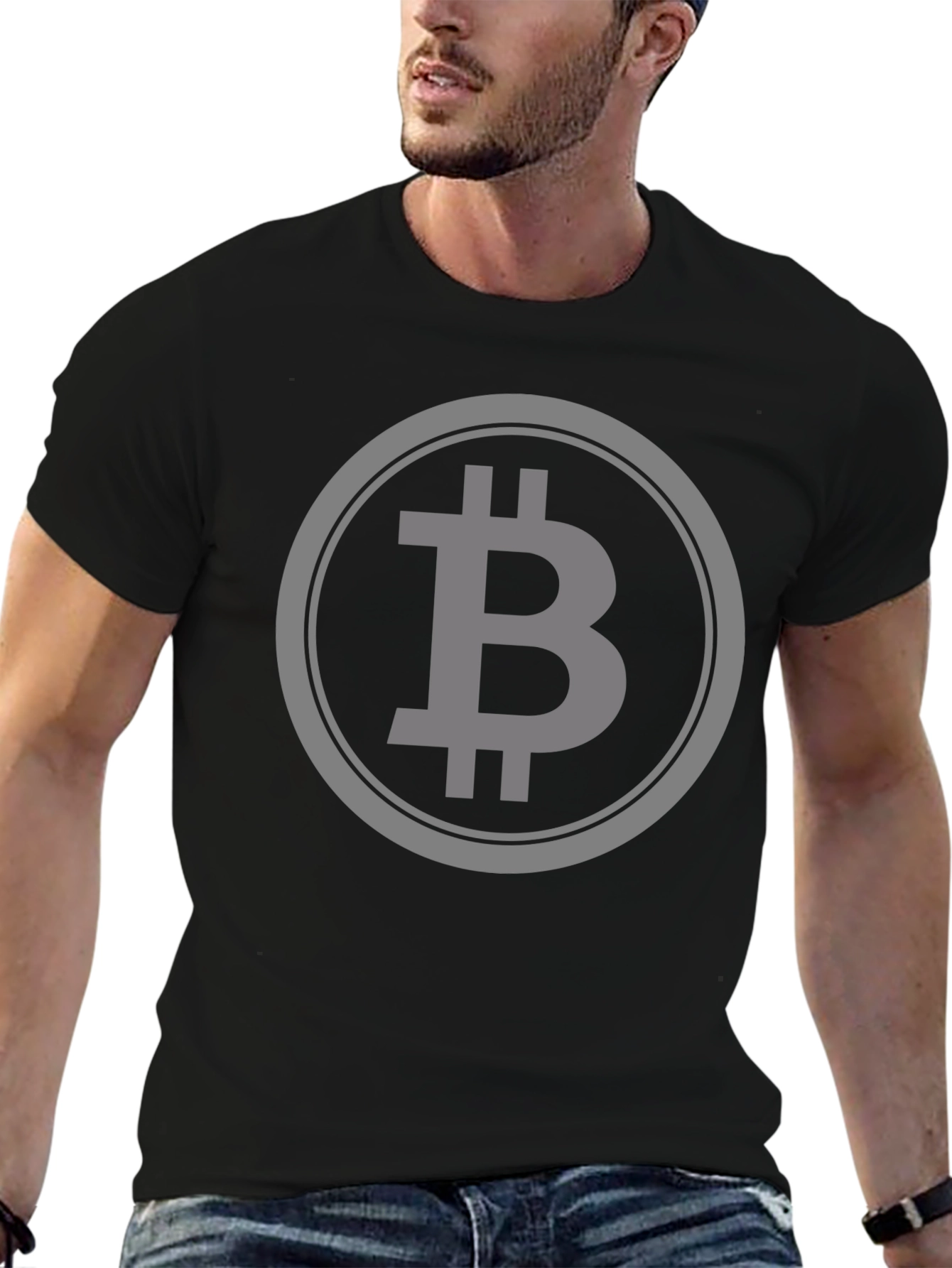 Bitcoin Crypto Currency T-Shirt - Black