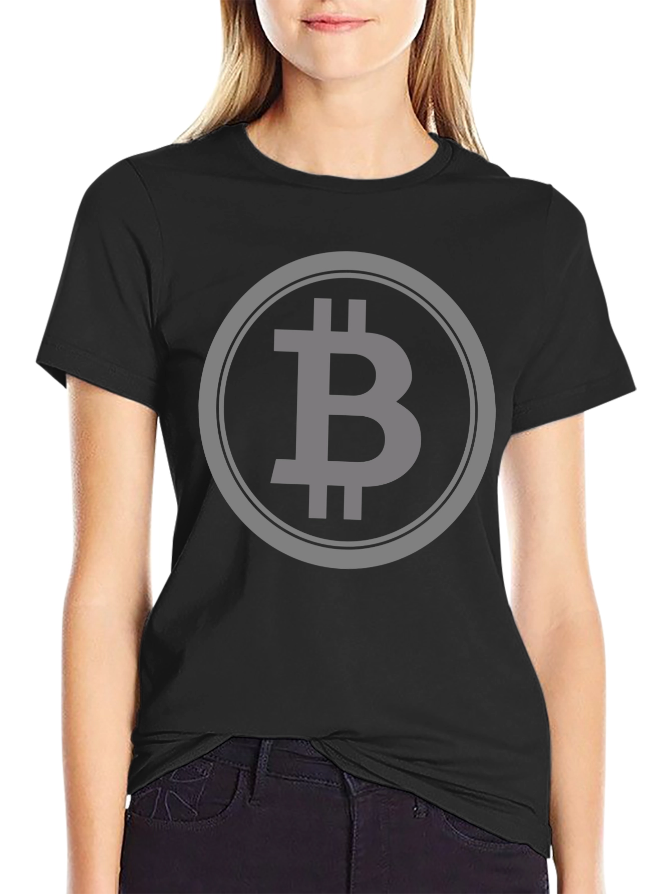 Bitcoin Crypto Currency T-Shirt - Black