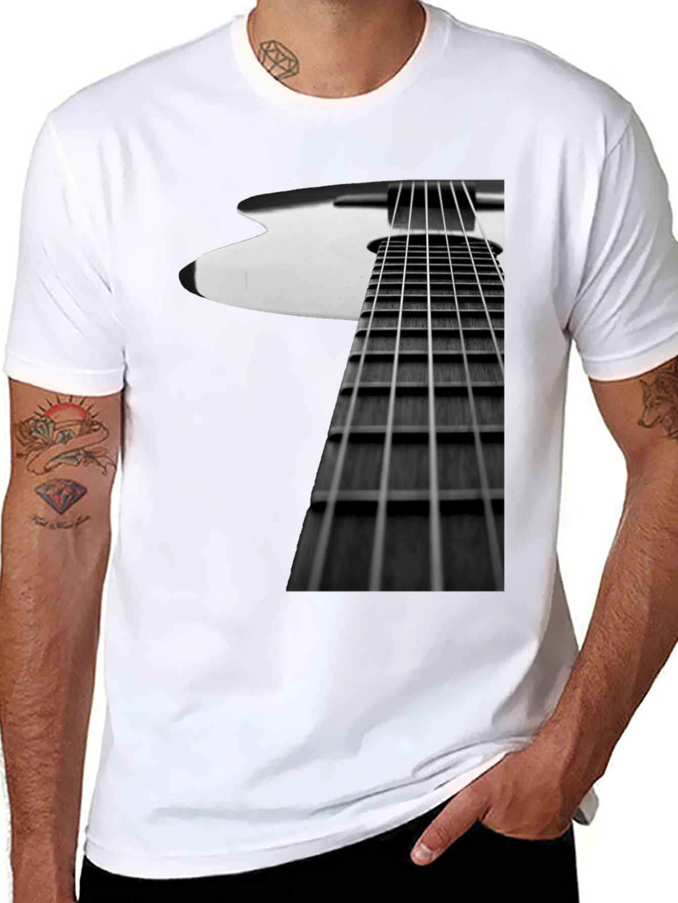 Guitar Fretboard Graphic Tee