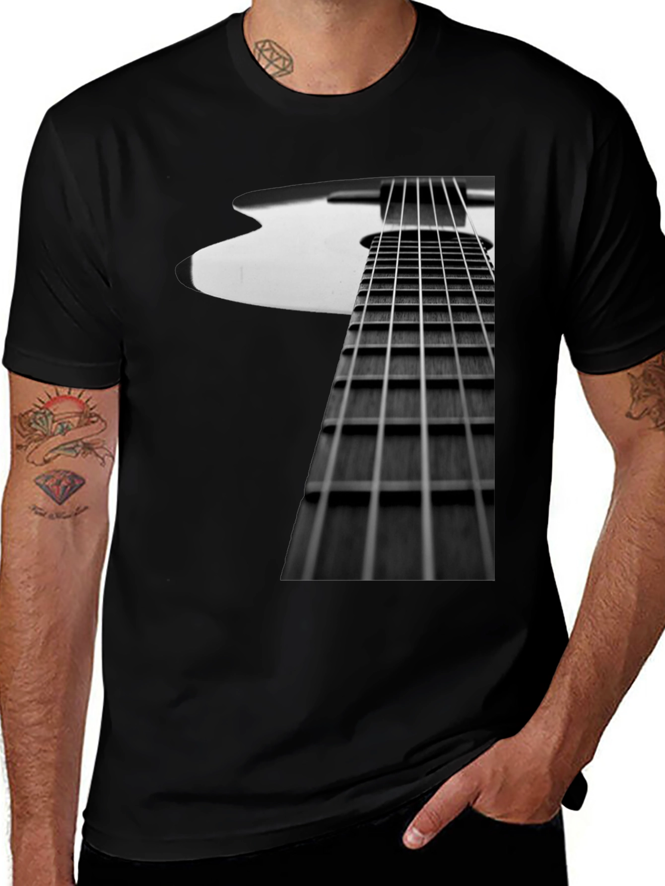 Guitar Fretboard Graphic Tee