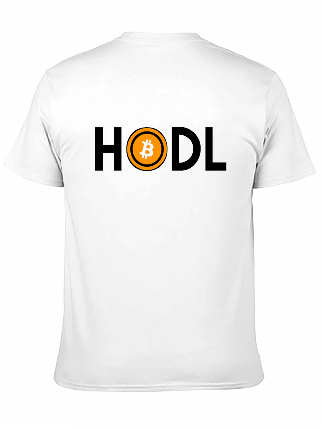 HODL Bitcoin Black T-Shirt Cryptocurrency Design