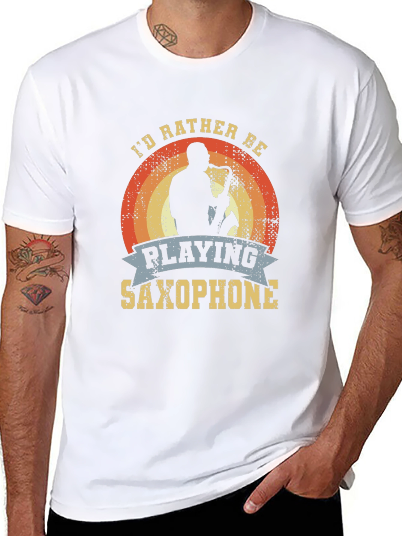 Saxophone Player T-Shirt - Id Rather Be Playing