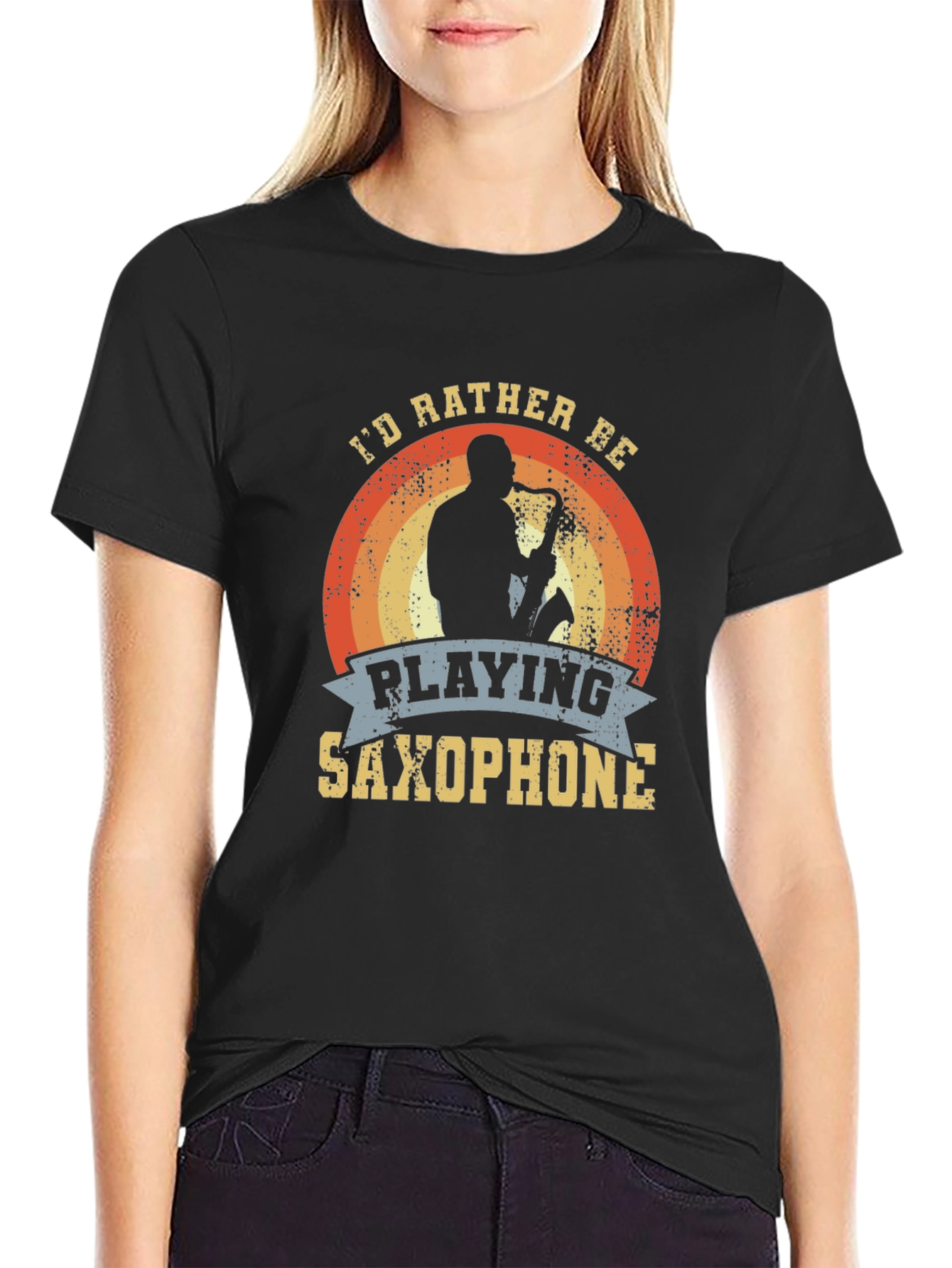 Saxophone Player T-Shirt - Id Rather Be Playing
