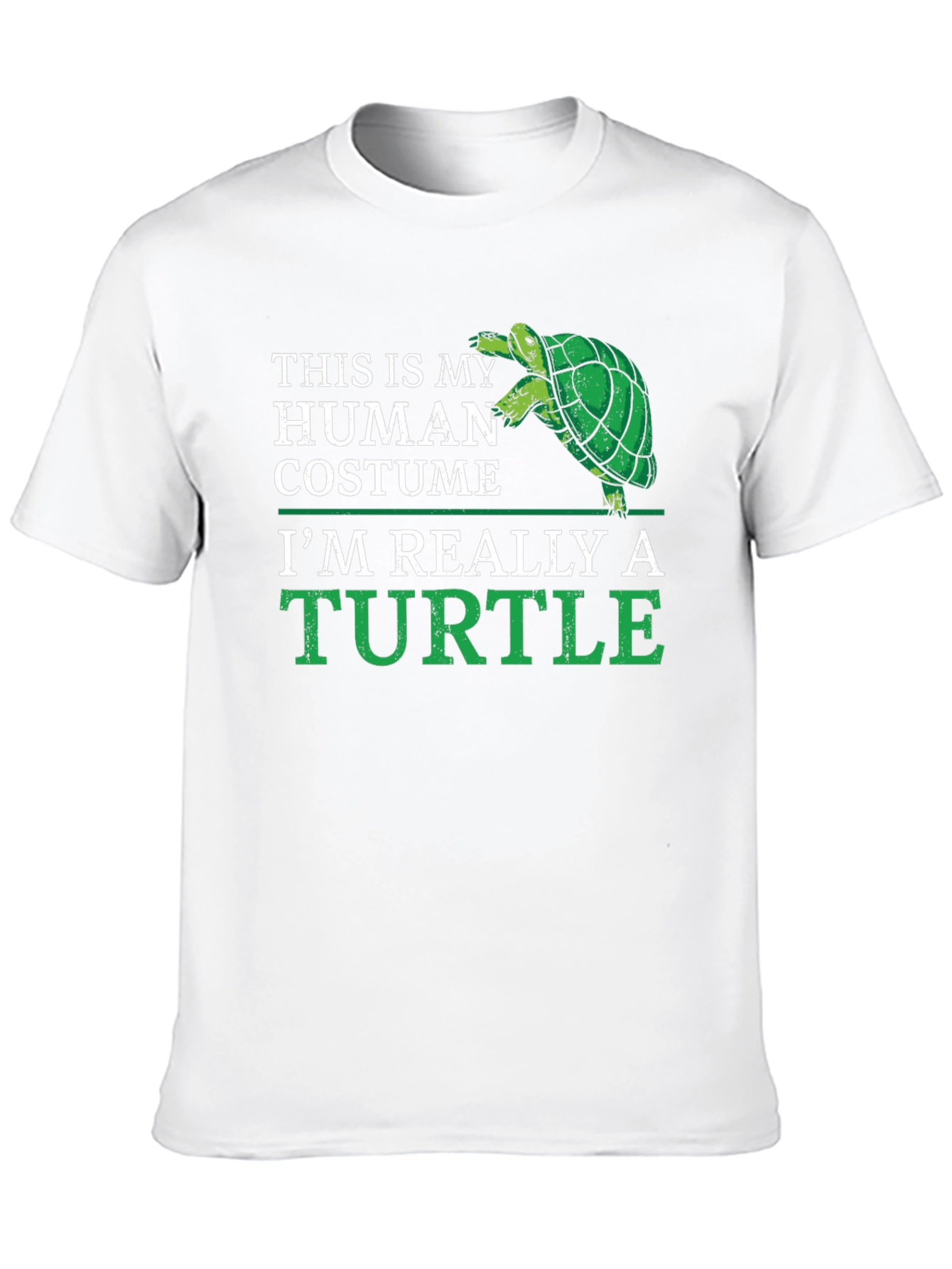Human Costume Turtle T-Shirt - Funny Animal Lover Tee