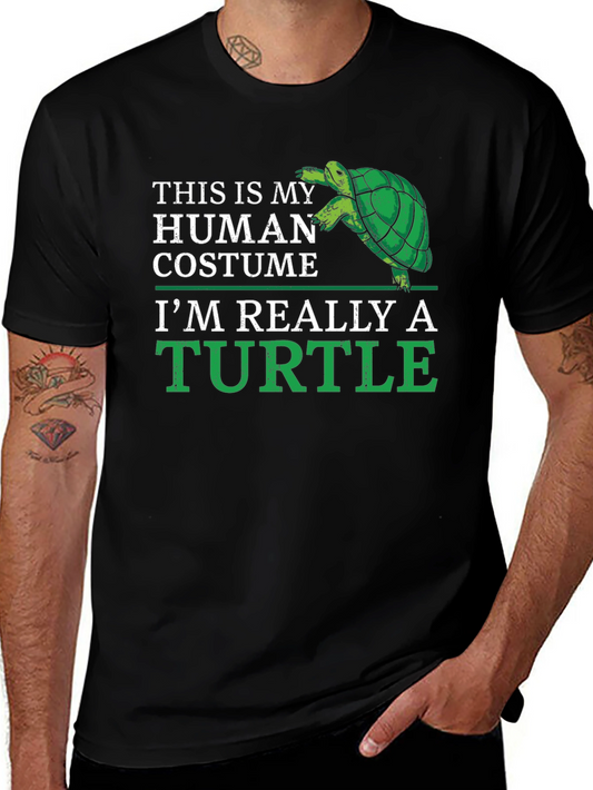 Human Costume Turtle T-Shirt - Funny Animal Lover Tee