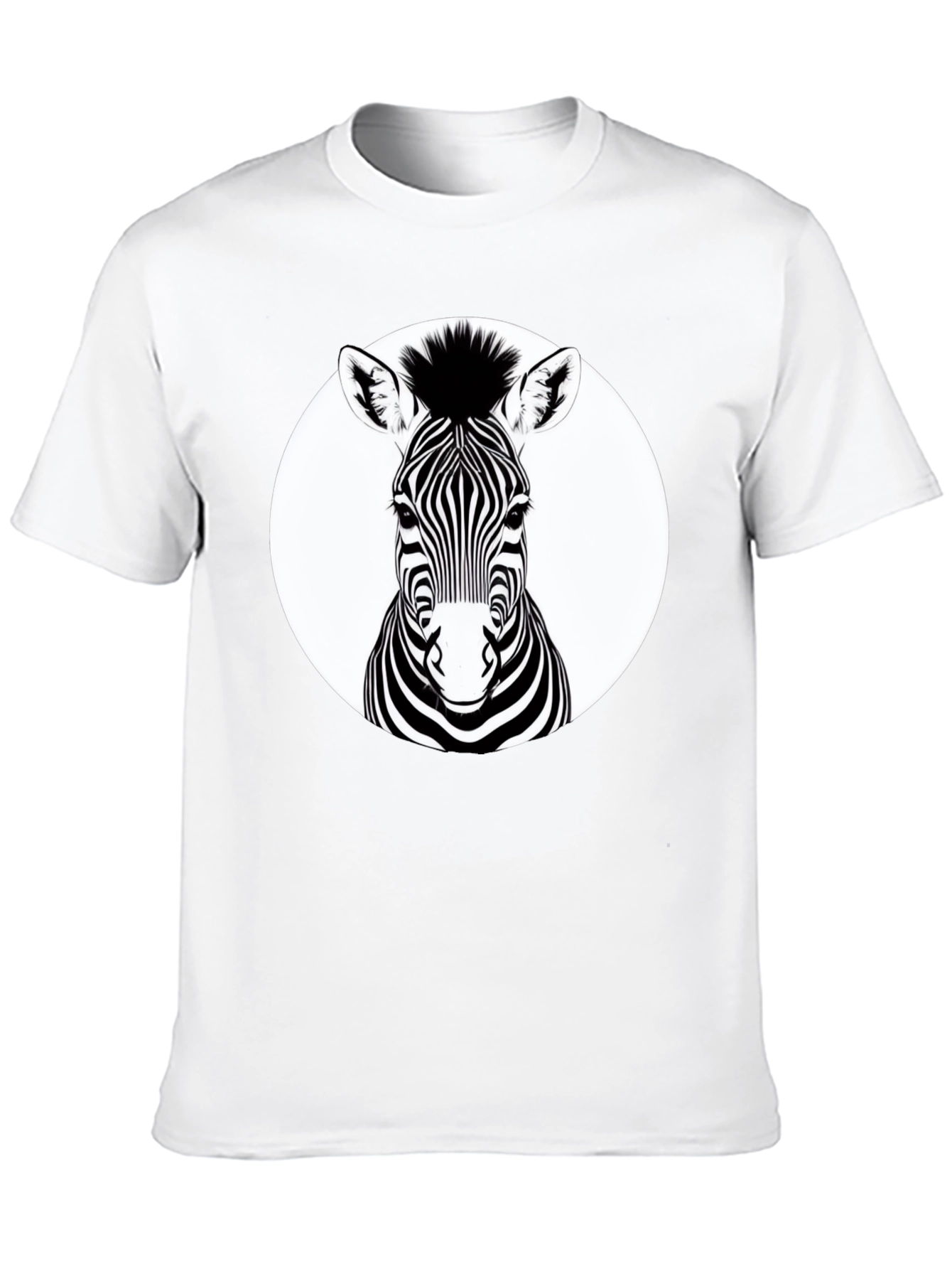Zebra Graphic Tee - Black Animal Print T-Shirt