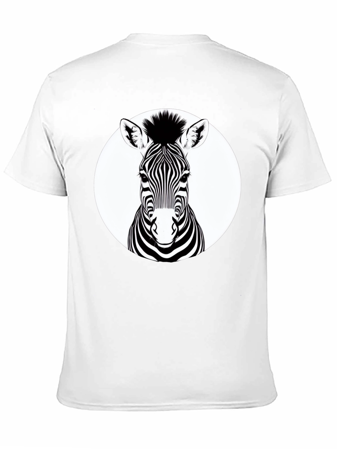 Zebra Graphic Tee - Black Animal Print T-Shirt