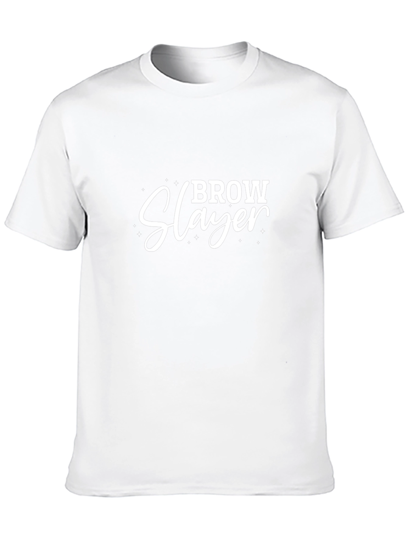 Brow Slayer Graphic Tee - Unisex Black Cotton T-Shirt