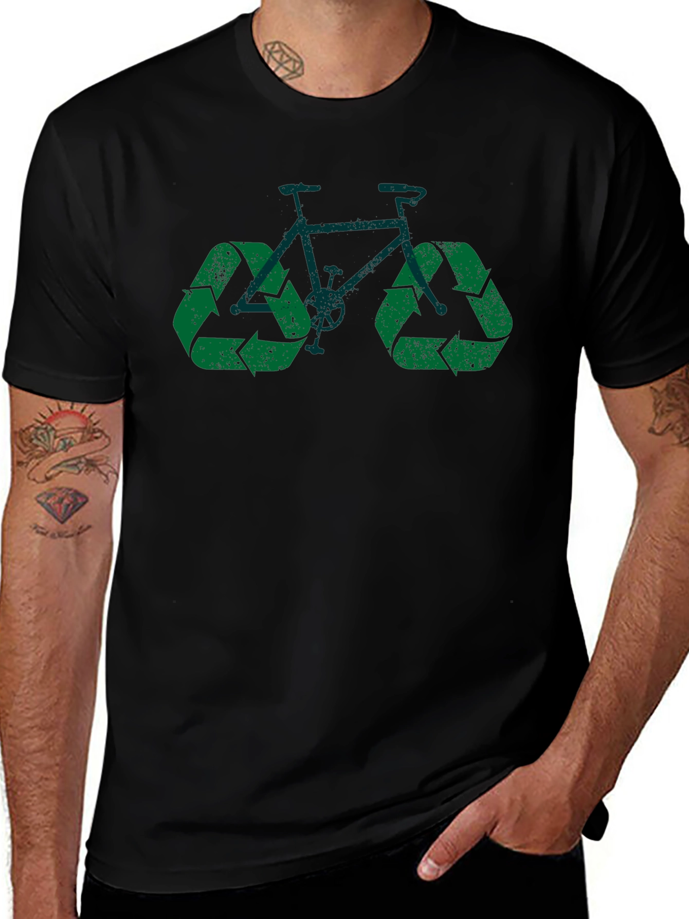Eco-Friendly Recycle Bicycle T-Shirt