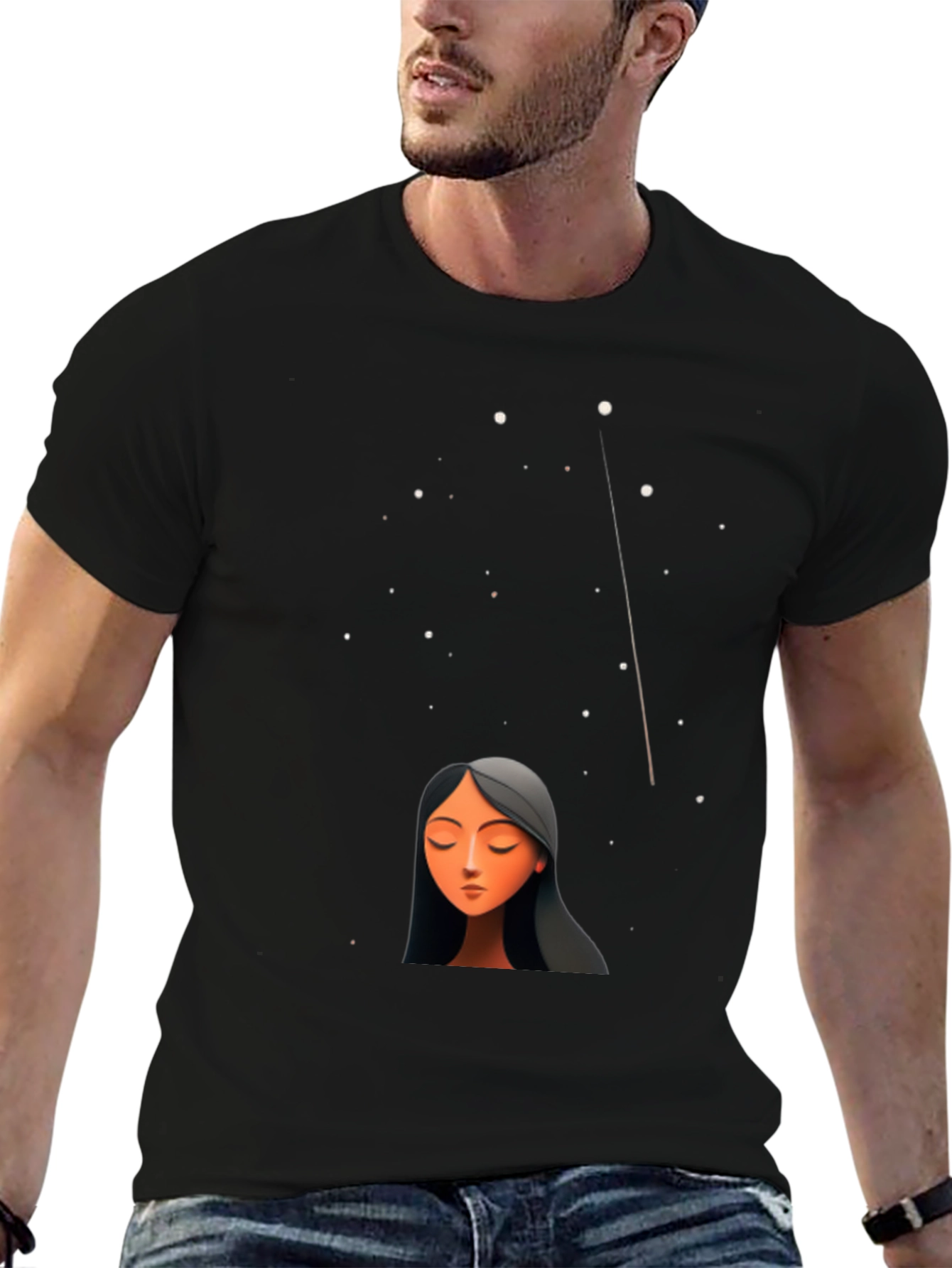 Celestial Dreamer T-Shirt - Black