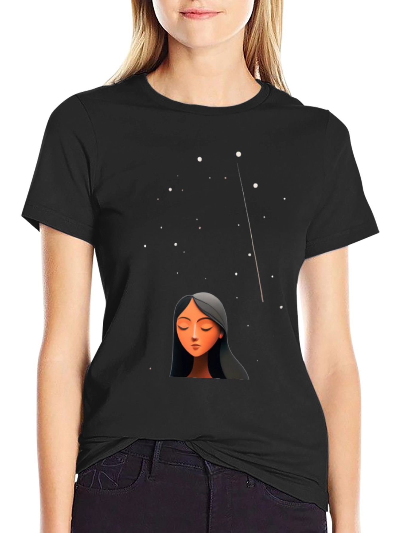 Celestial Dreamer T-Shirt - Black