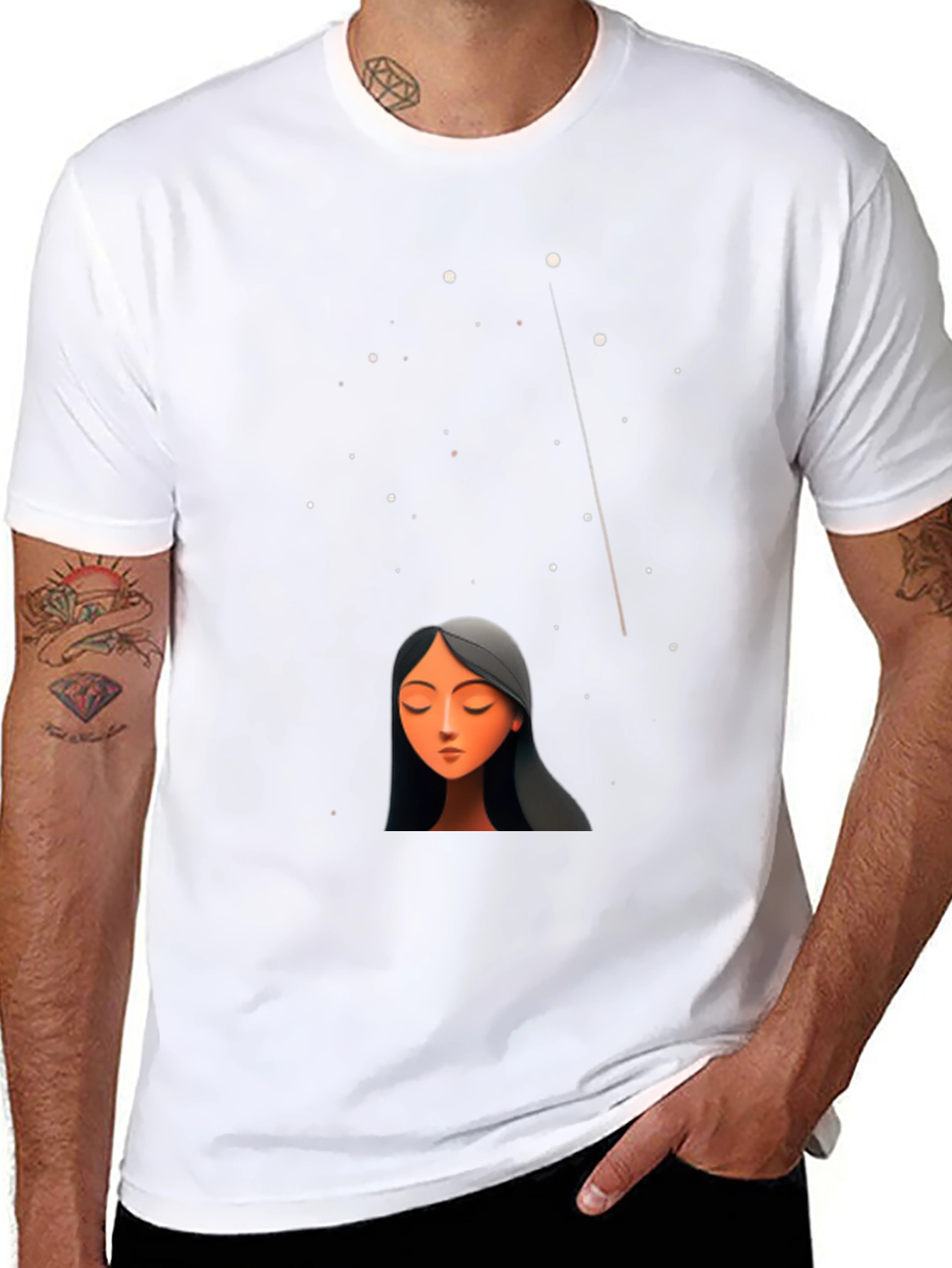 Celestial Dreamer T-Shirt - Black