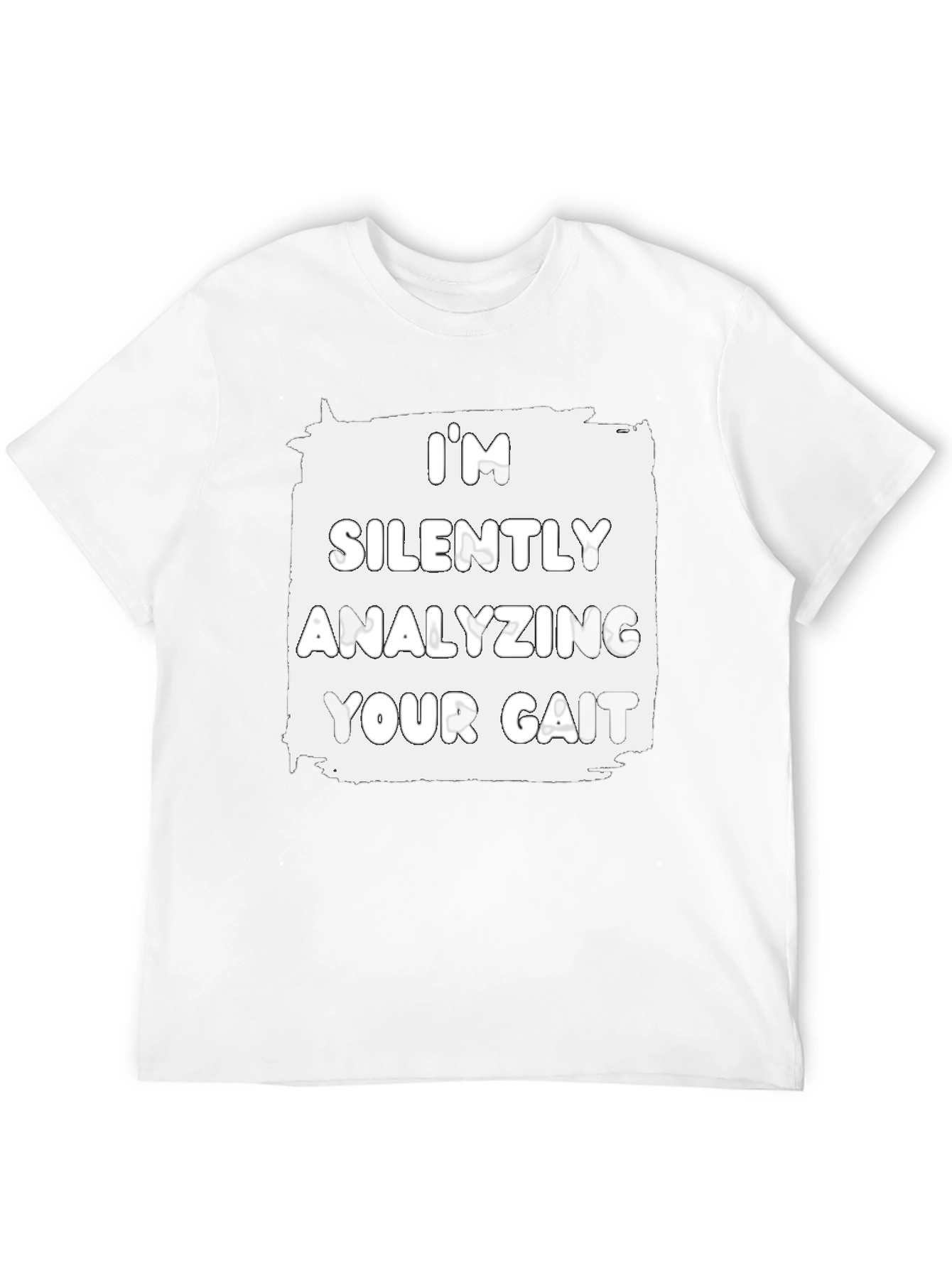 Analyzing Your Gait Graphic Tee - Black Cotton T-Shirt