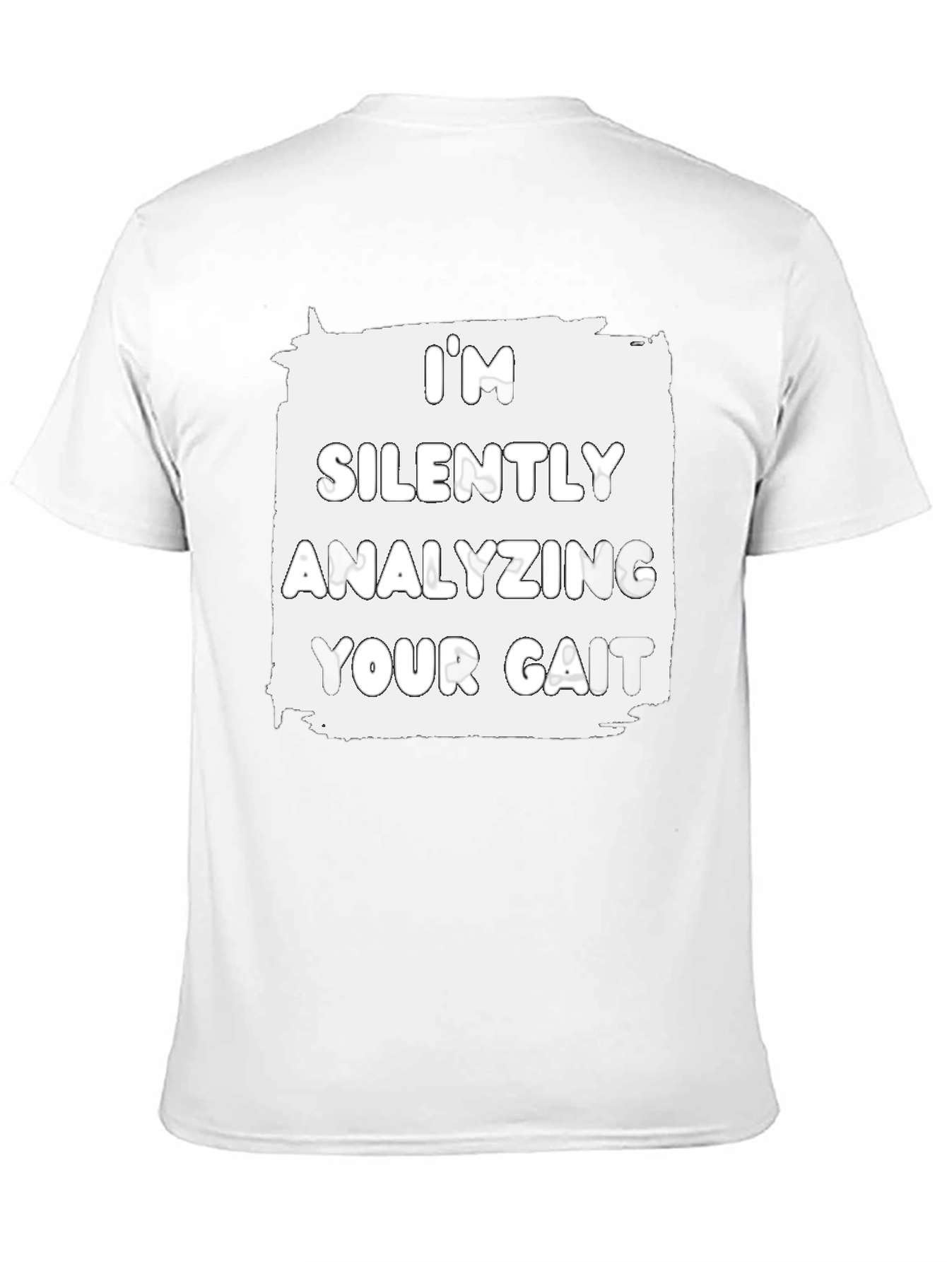 Analyzing Your Gait Graphic Tee - Black Cotton T-Shirt