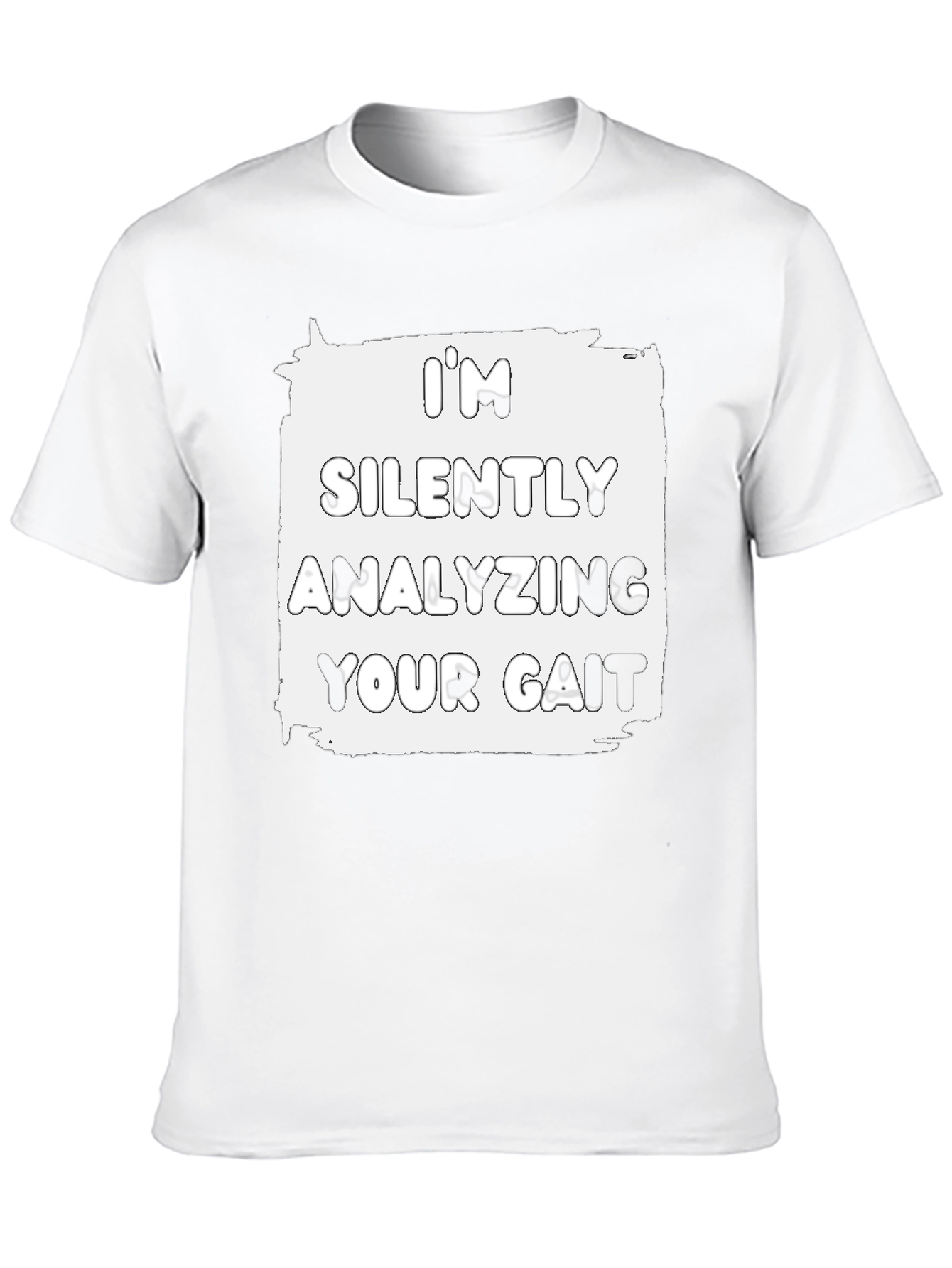 Analyzing Your Gait Graphic Tee - Black Cotton T-Shirt