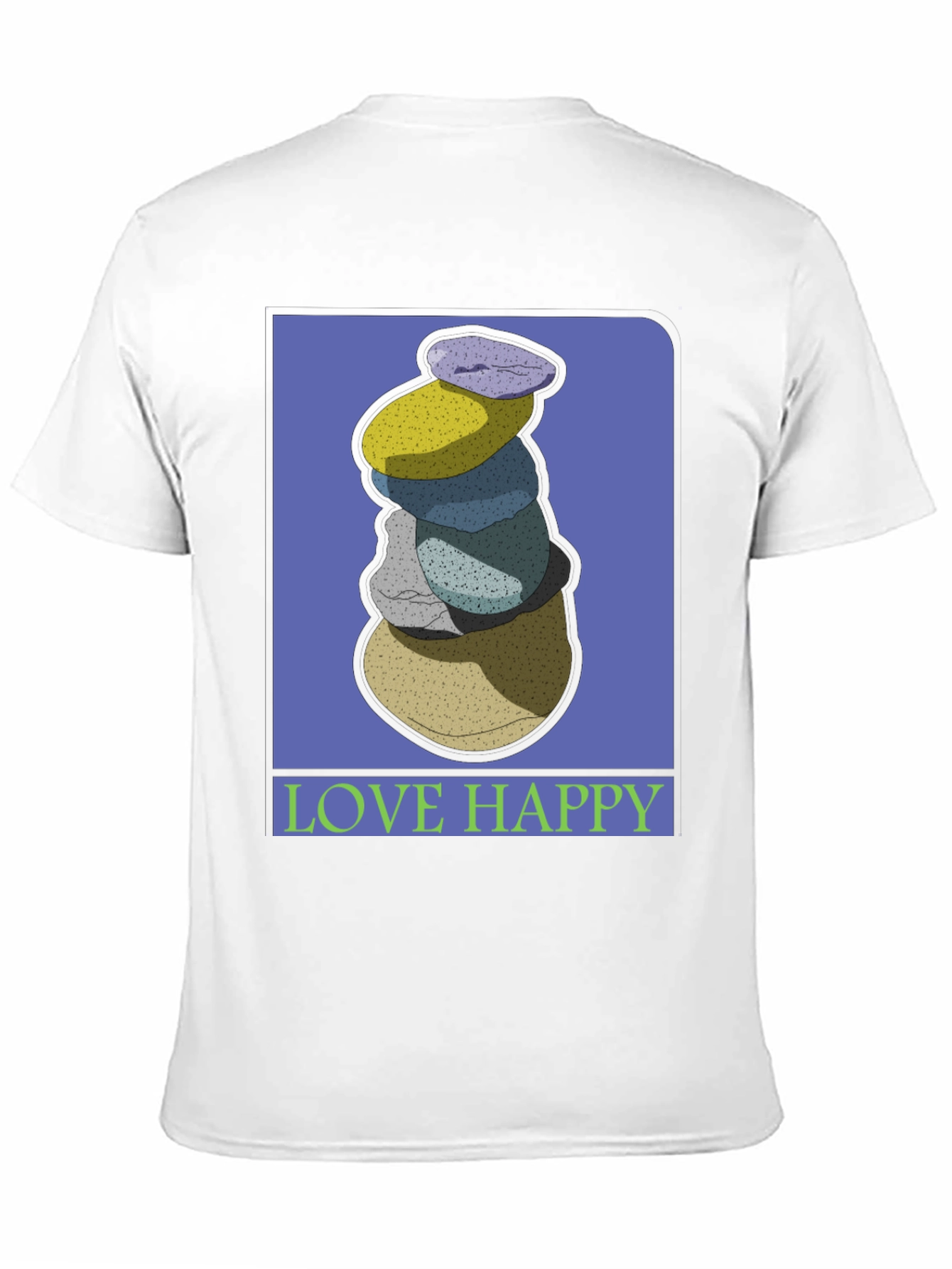 Stacked Stones Graphic Tee - Love Happy