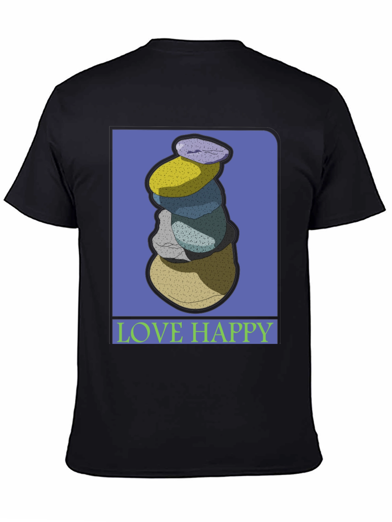Stacked Stones Graphic Tee - Love Happy