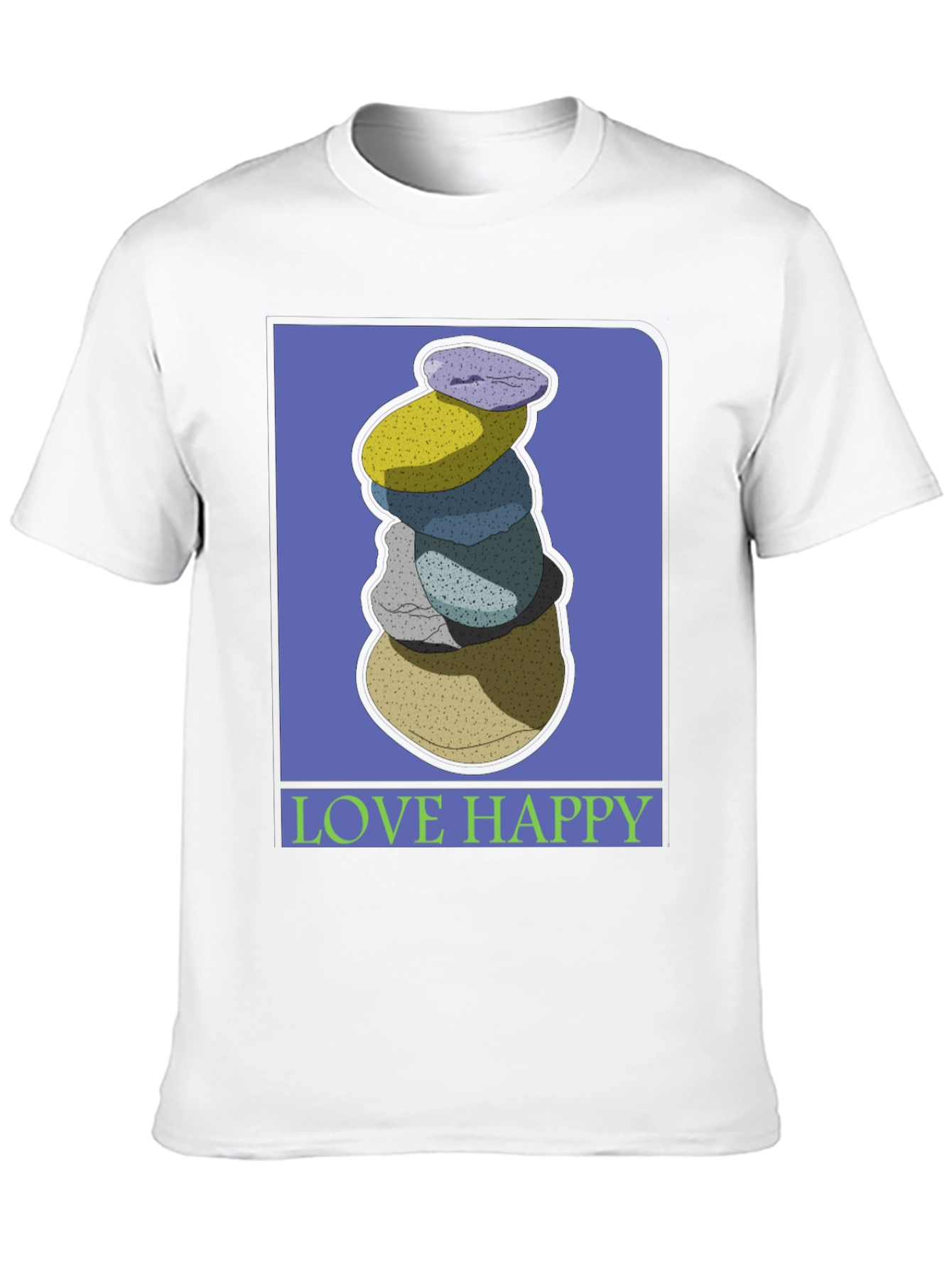 Stacked Stones Graphic Tee - Love Happy