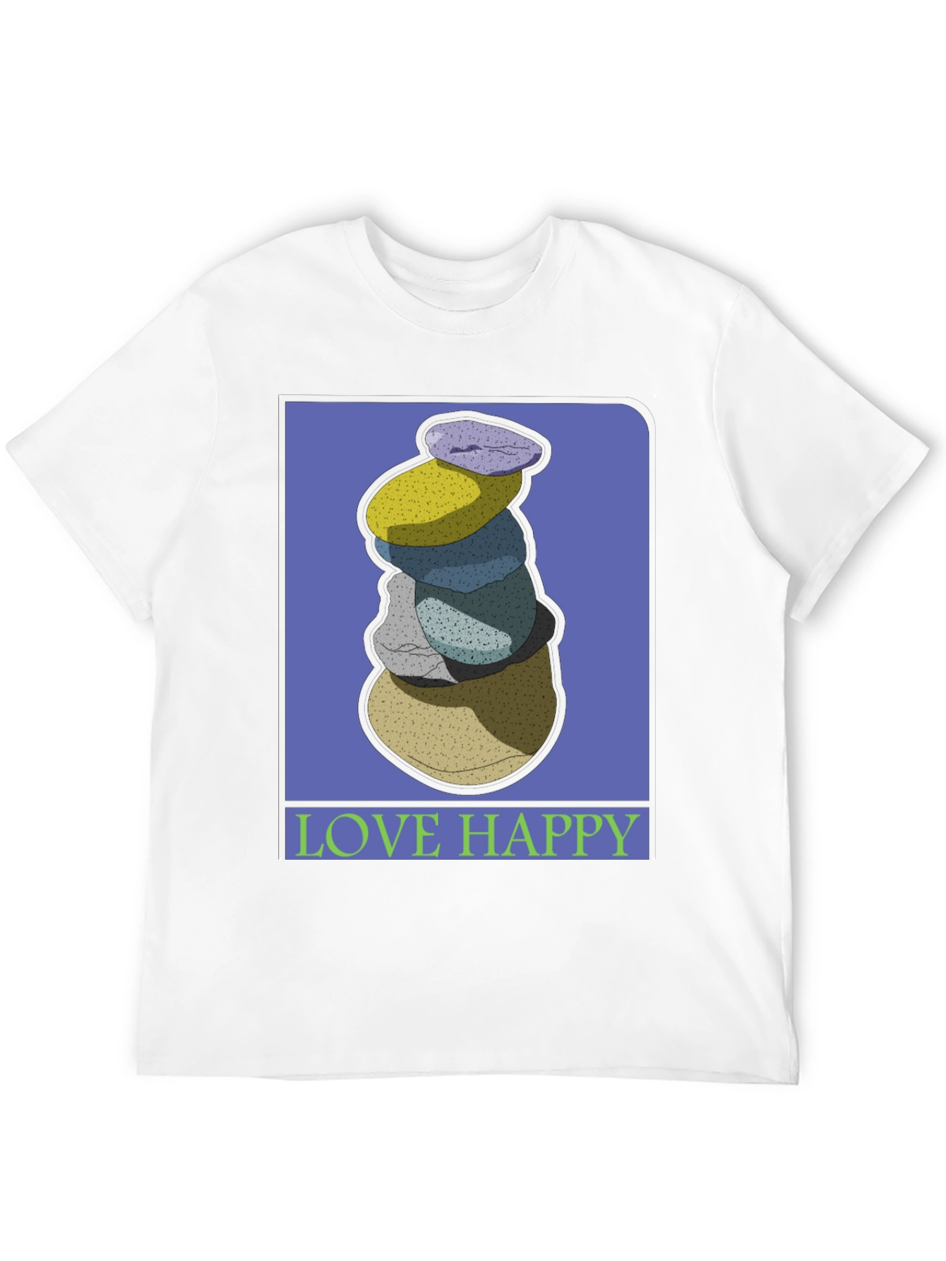 Stacked Stones Graphic Tee - Love Happy