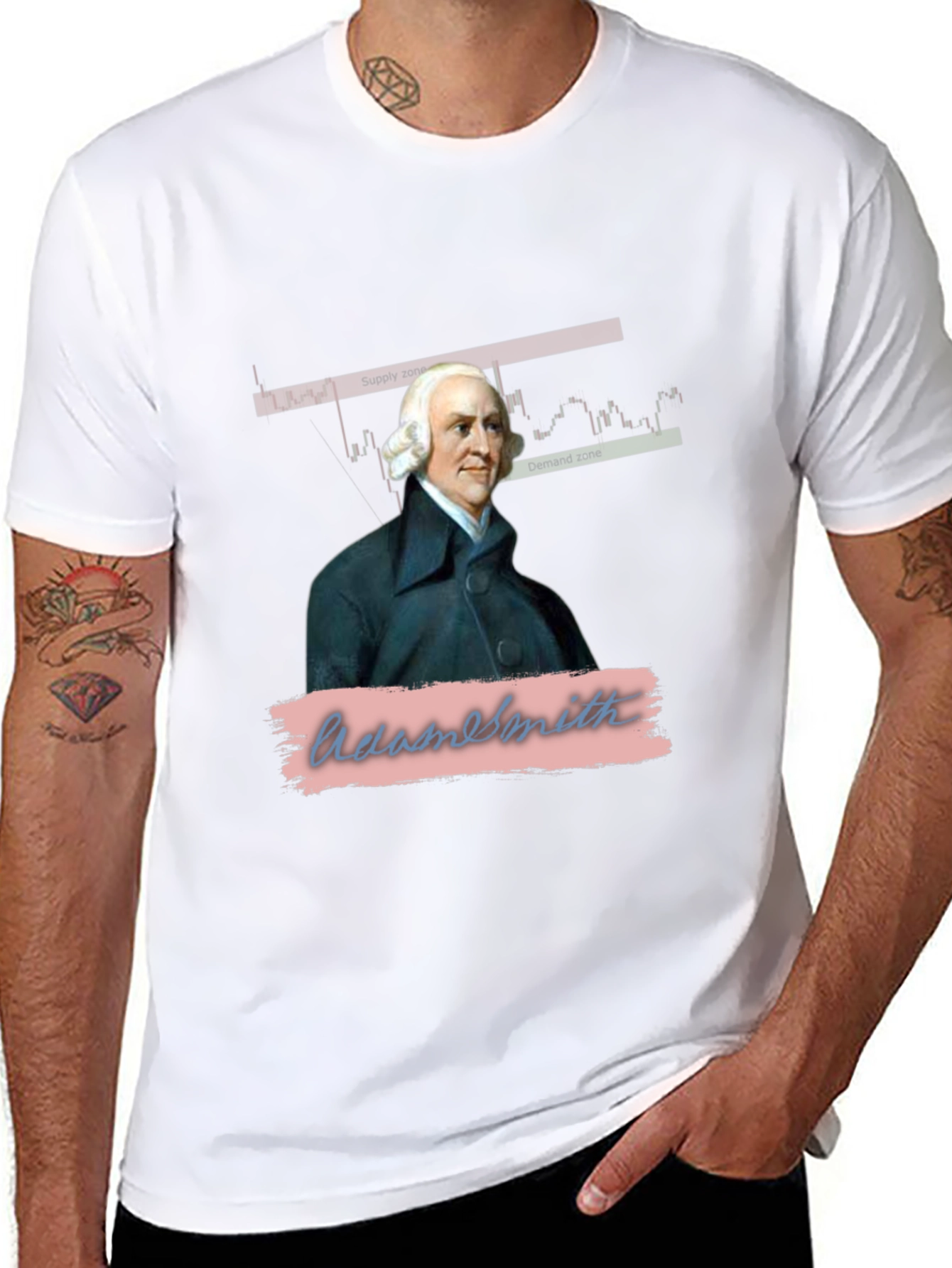 Adam Smith Economics Graphic T-Shirt