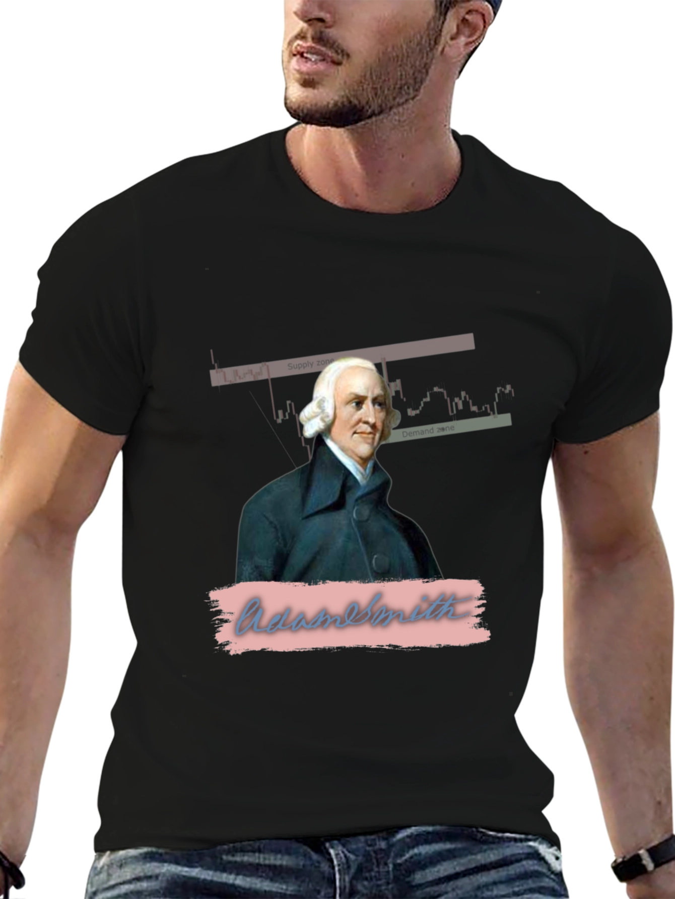 Adam Smith Economics Graphic T-Shirt