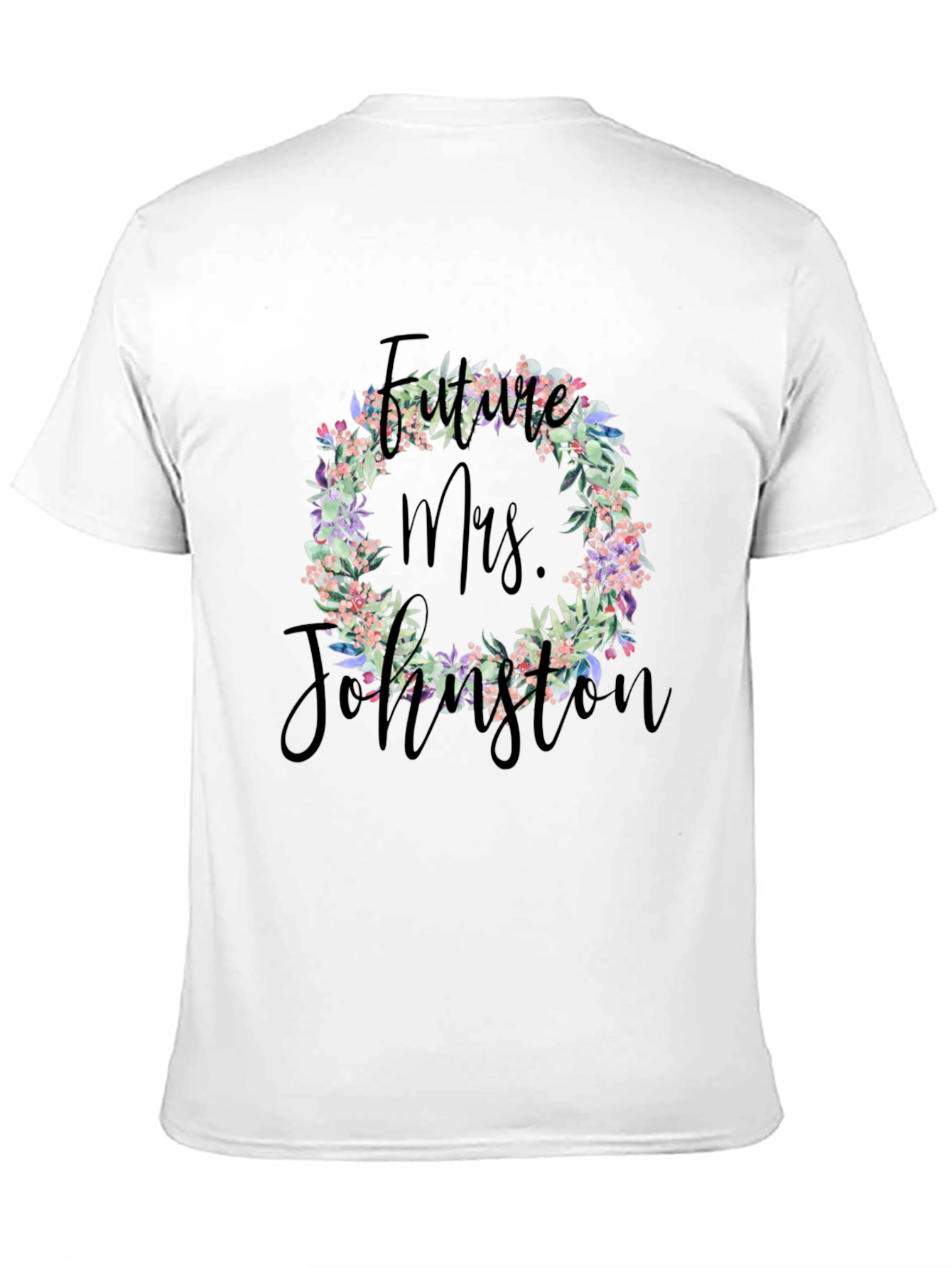 Future Mrs. Floral Wreath T-Shirt