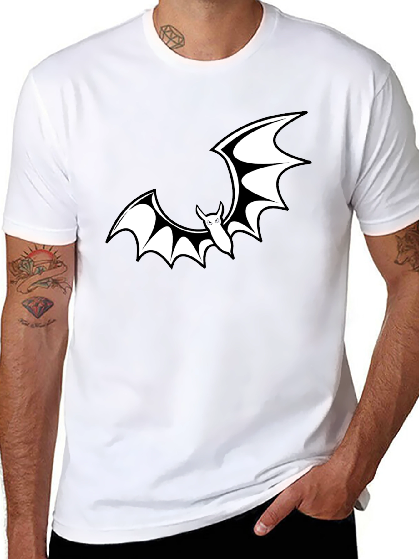 Bat Graphic T-Shirt - Spooky Season Ready