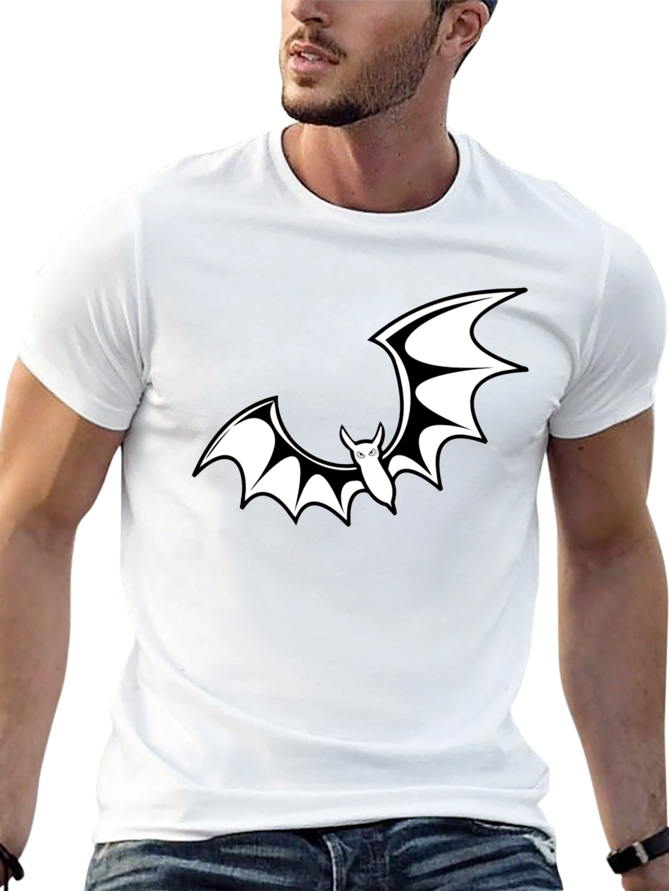 Bat Graphic T-Shirt - Spooky Season Ready