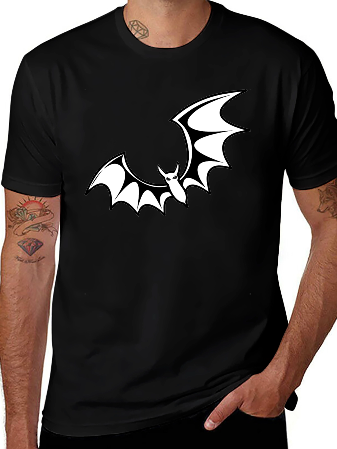 Bat Graphic T-Shirt - Spooky Season Ready