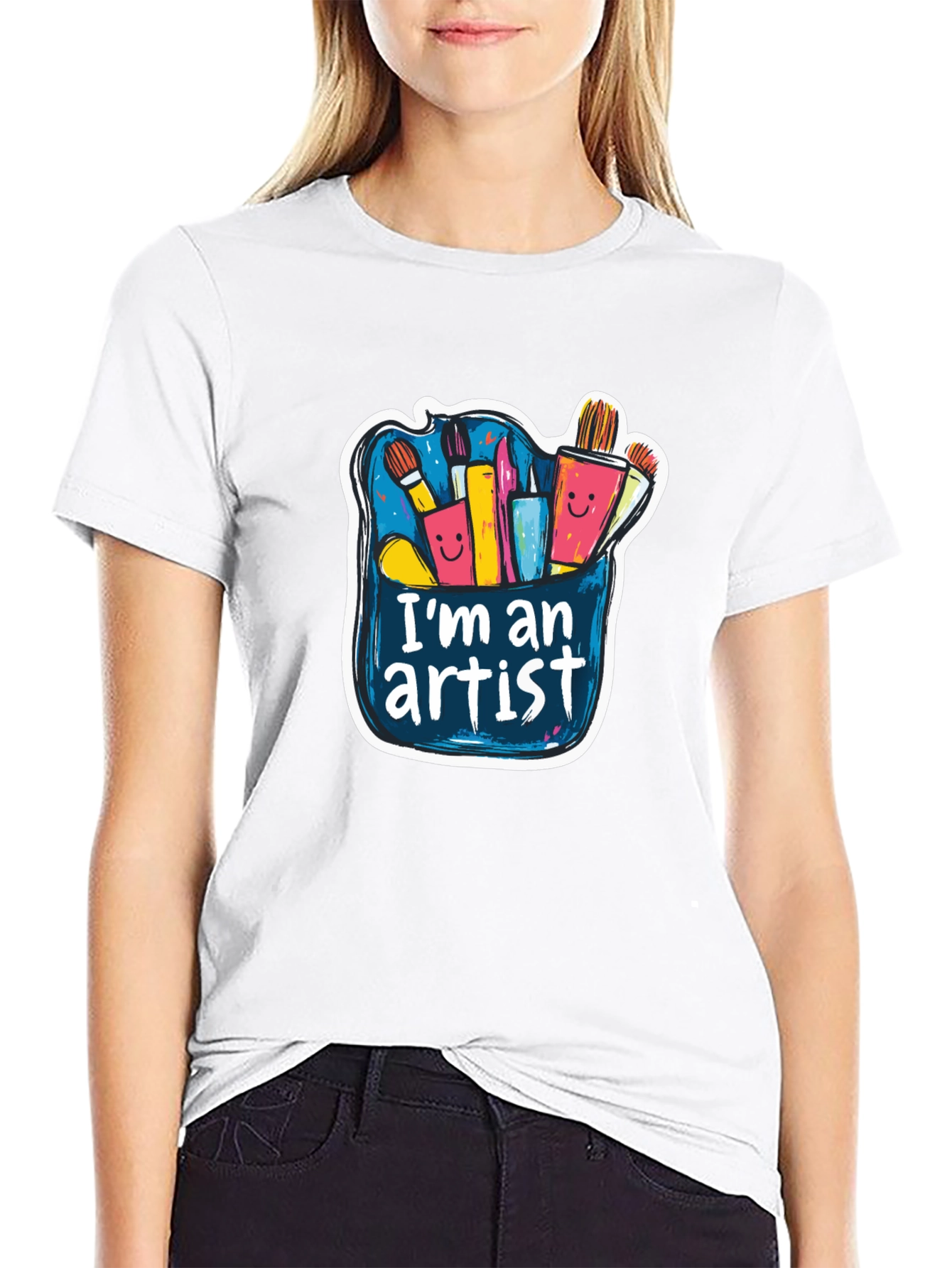 Im An Artist Black T-Shirt