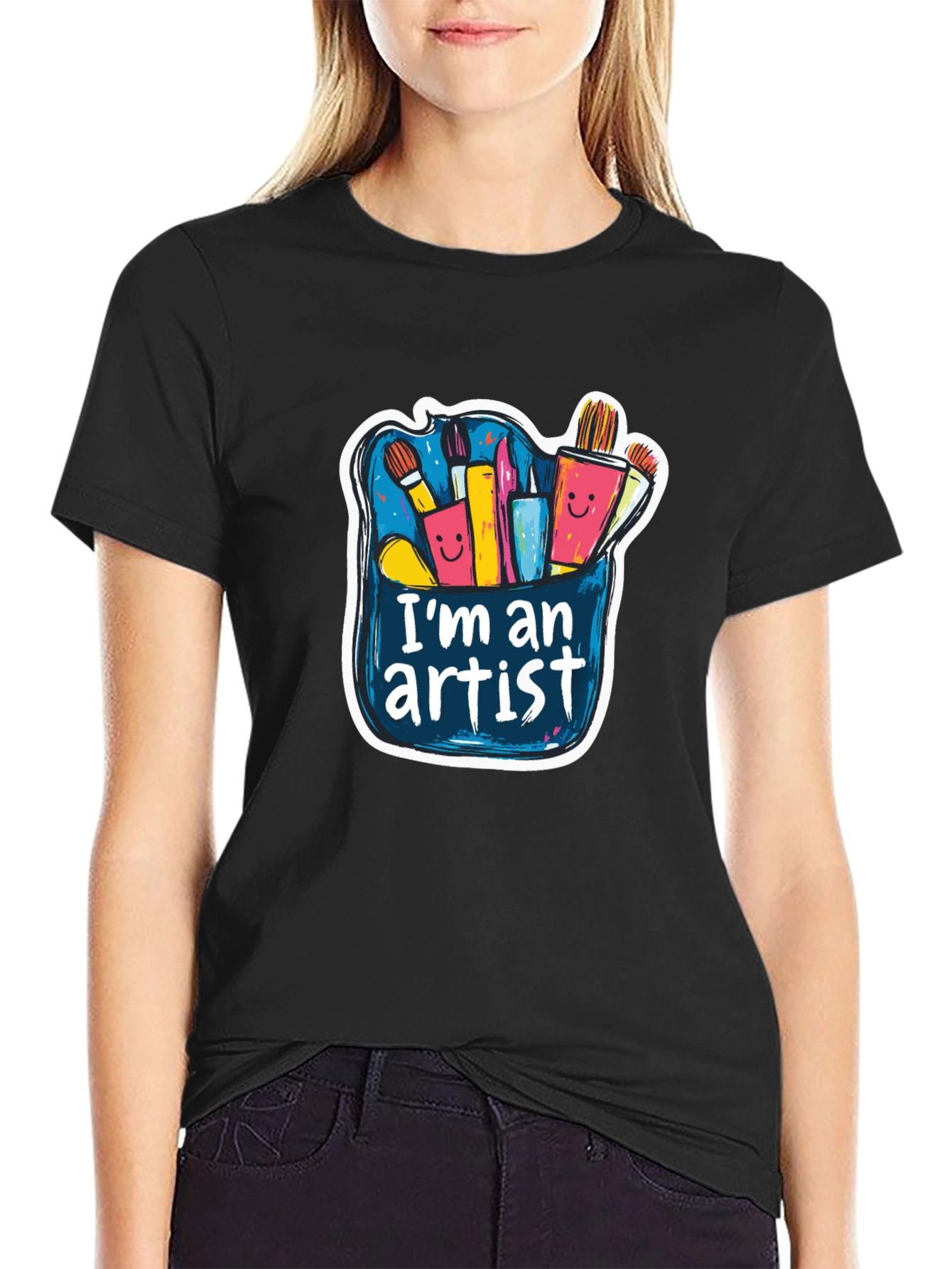 Im An Artist Black T-Shirt