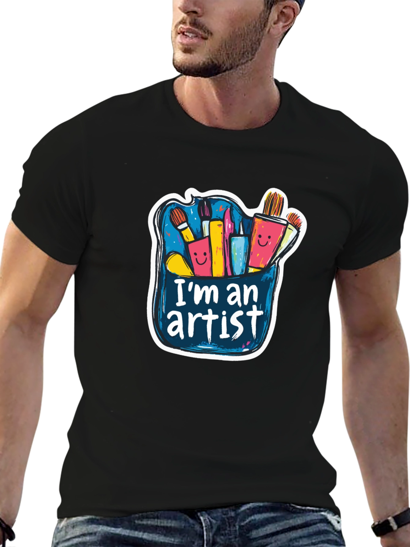 Im An Artist Black T-Shirt