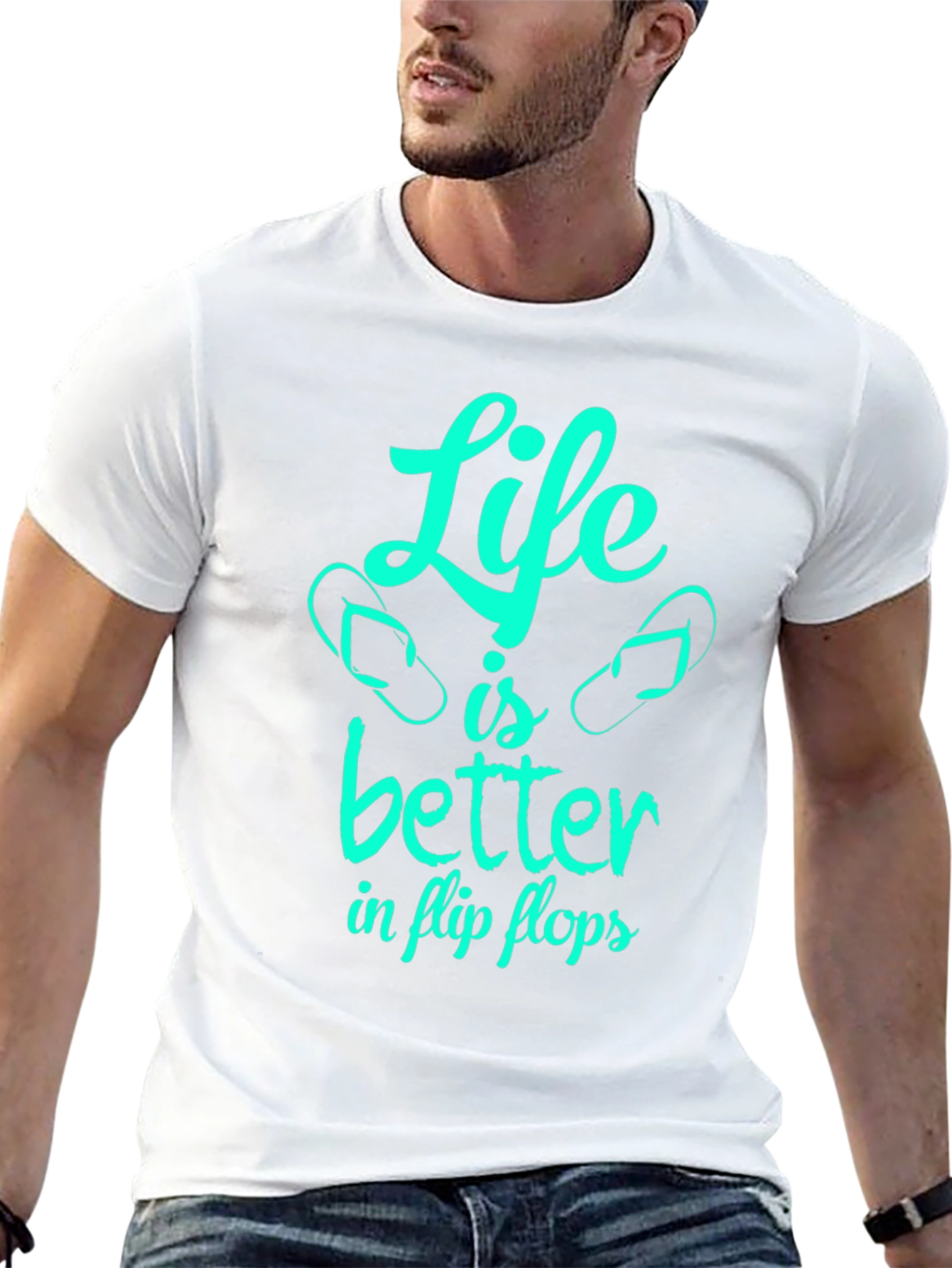 Life is Better in Flip Flops - Graphic T-Shirt