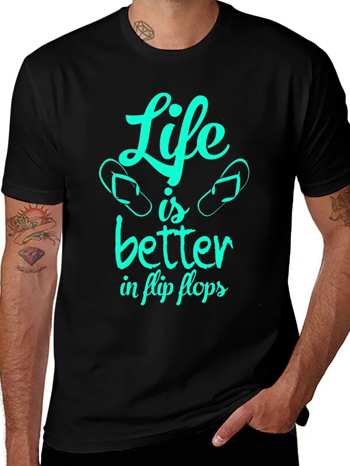Life is Better in Flip Flops - Graphic T-Shirt