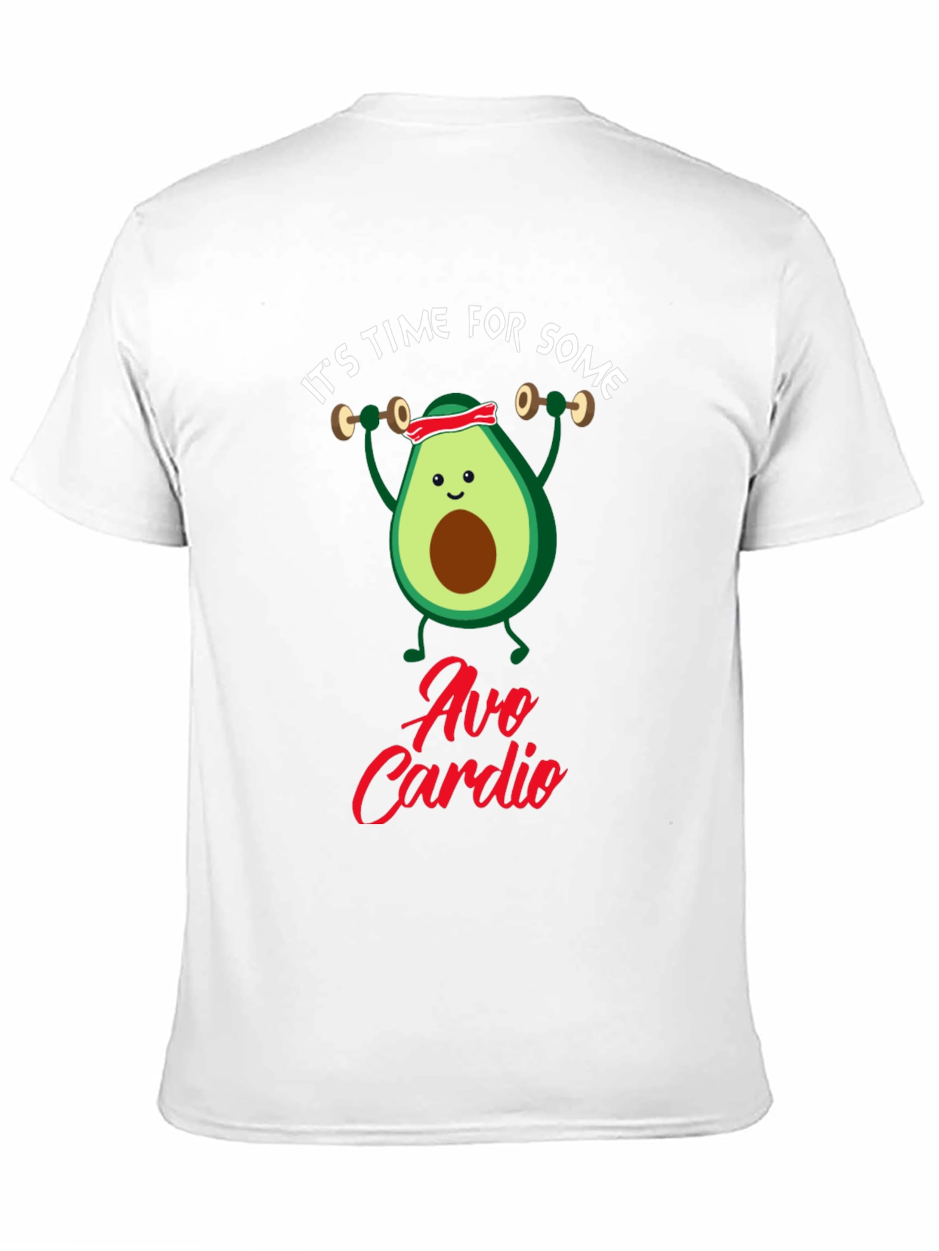 Avo Cardio Black T-Shirt - Gym Humor