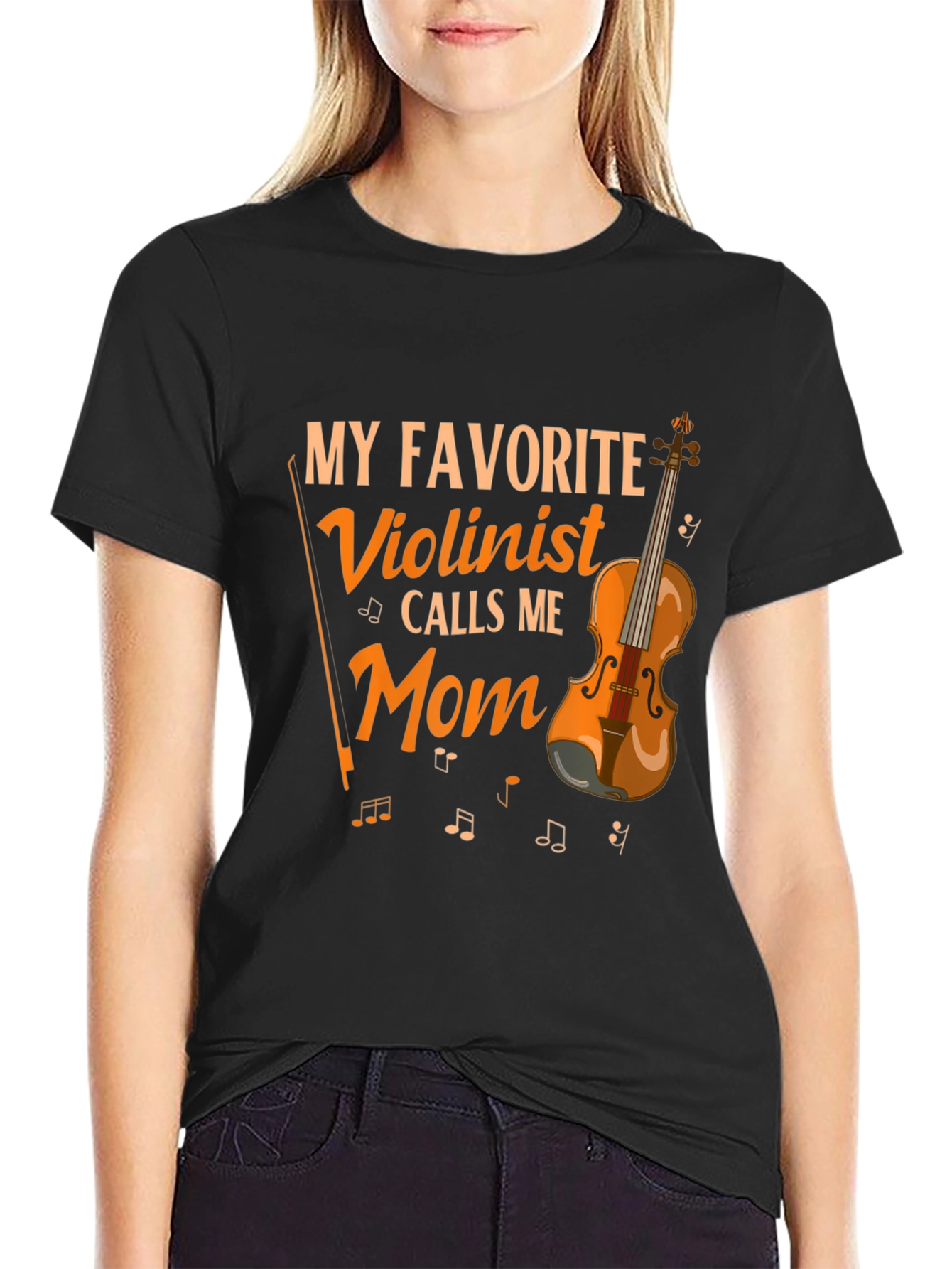 Violinist Mom T-Shirt - Musical Gift