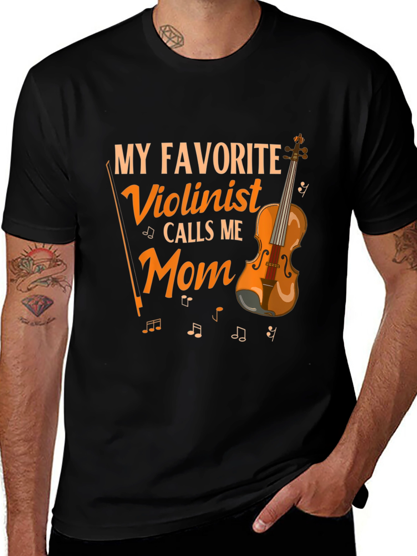 Violinist Mom T-Shirt - Musical Gift