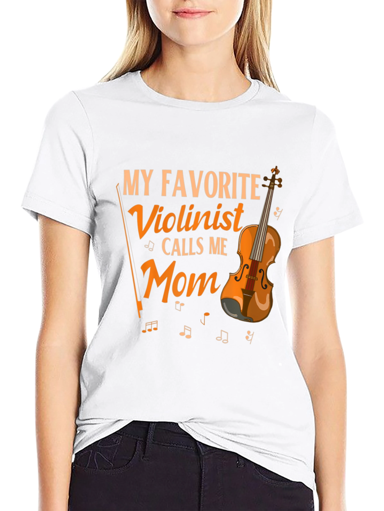 Violinist Mom T-Shirt - Musical Gift
