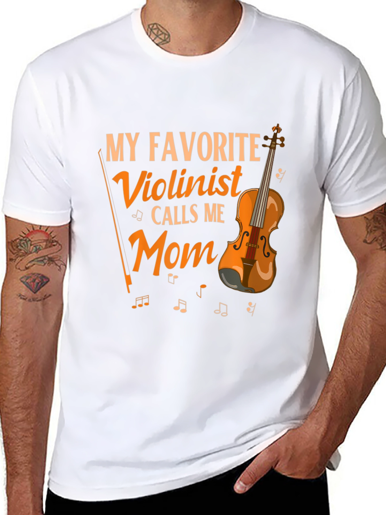 Violinist Mom T-Shirt - Musical Gift